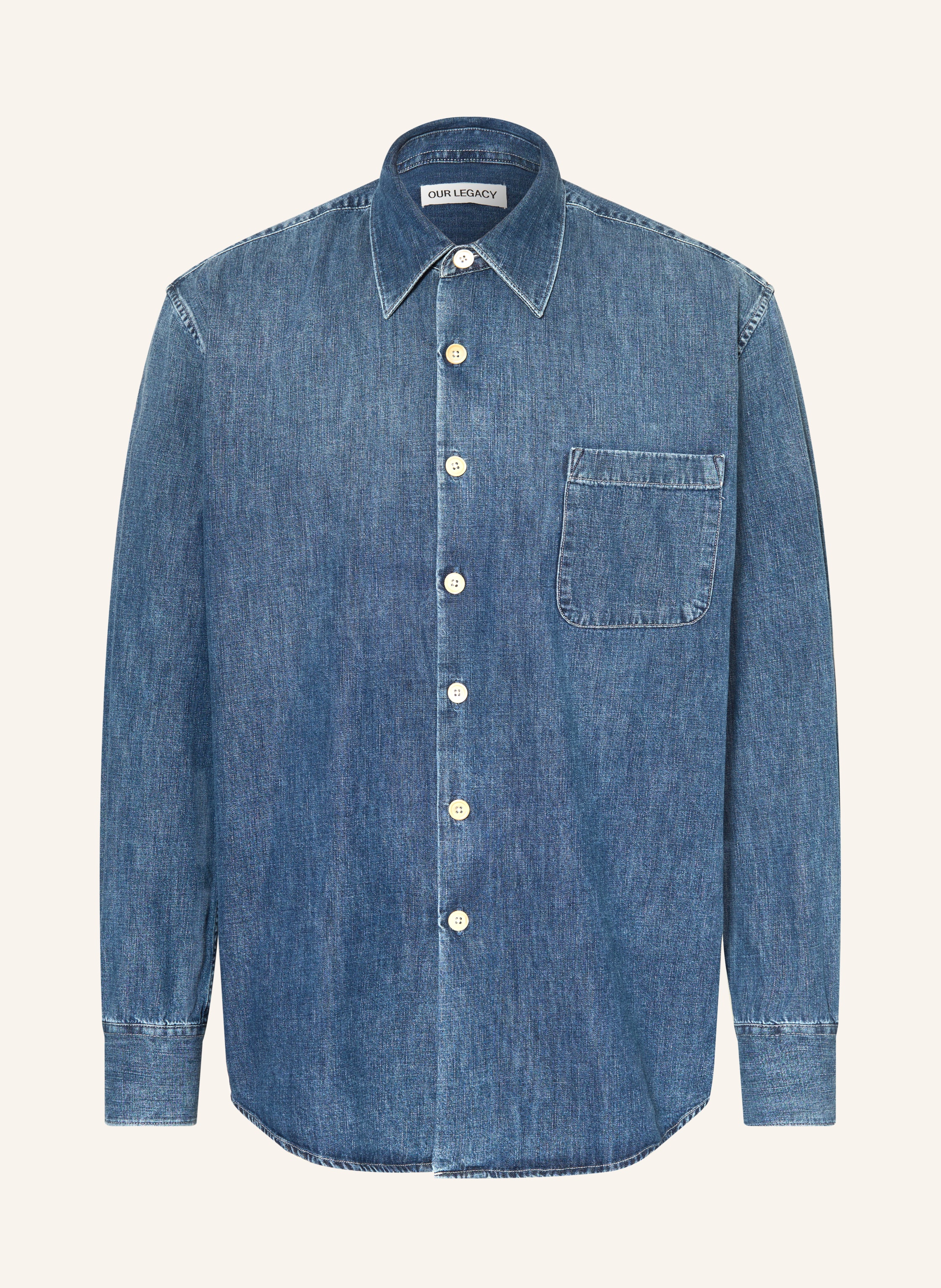 Our Legacy Our Legacy Jeanshemd Above Comfort Fit blau in DUNKELBLAU