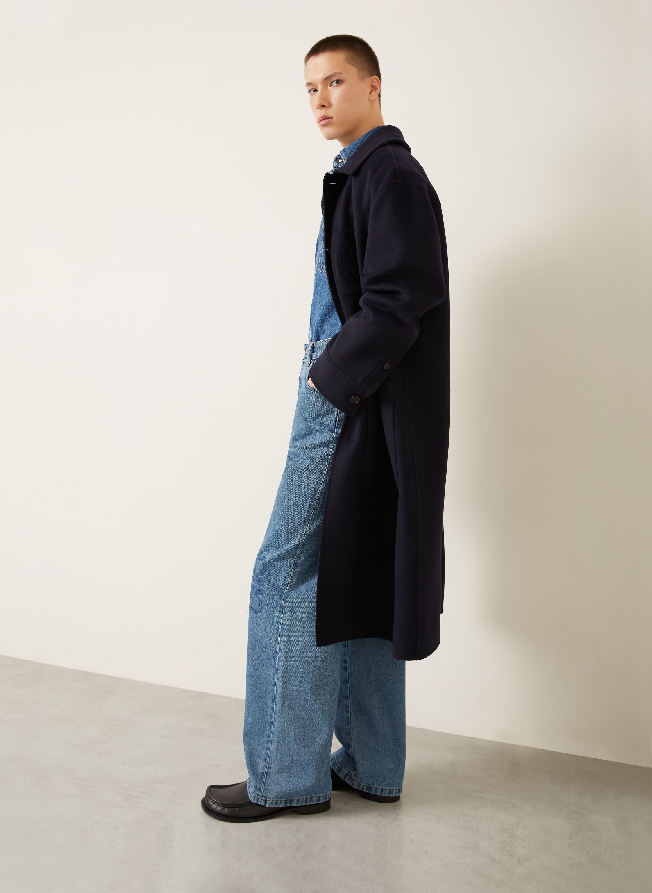 Thumbnail - Loewe Jeans Anagram Baggy Regular Fit blau