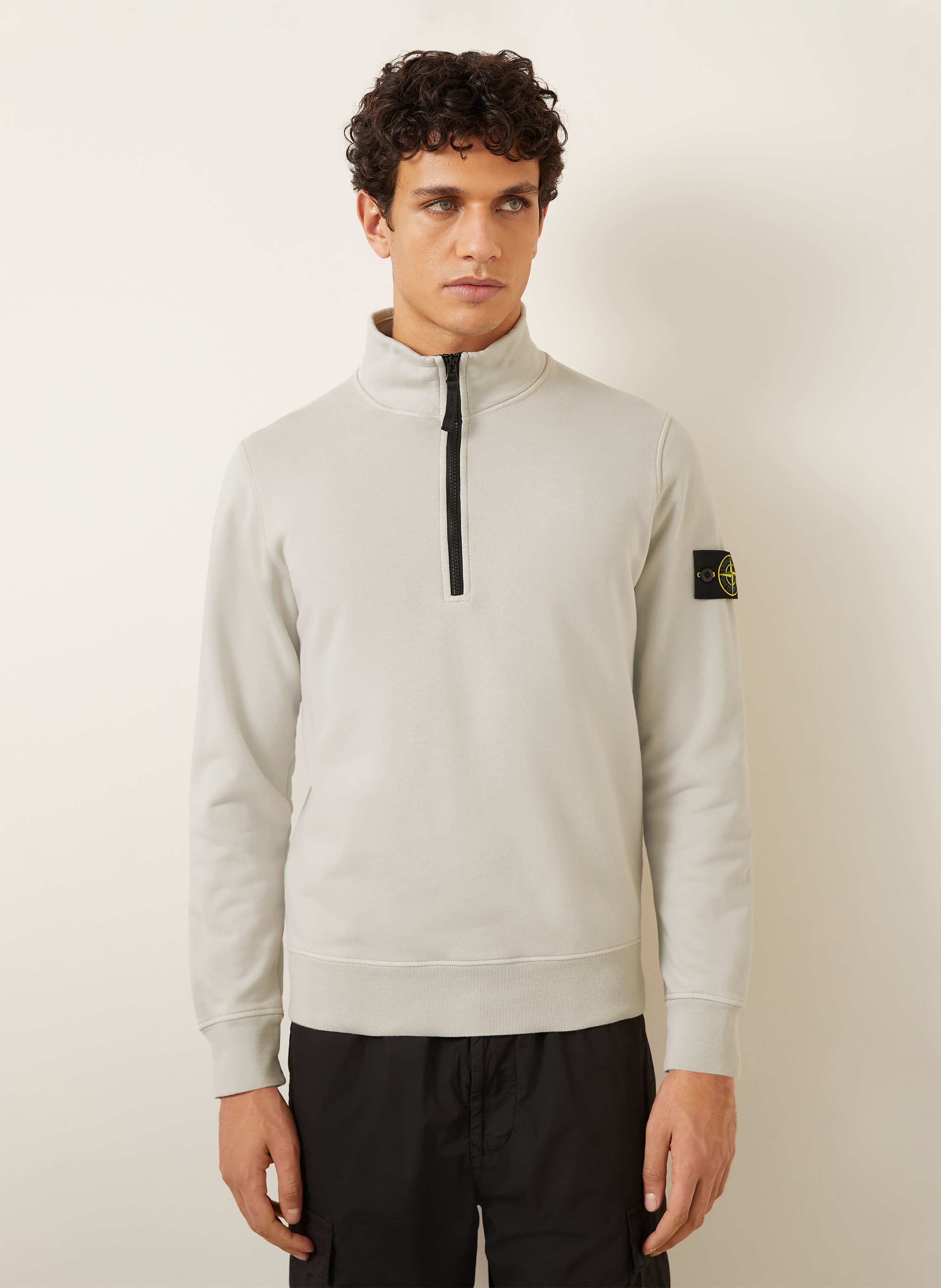 Thumbnail - Stone Island Sweat-Troyer grau