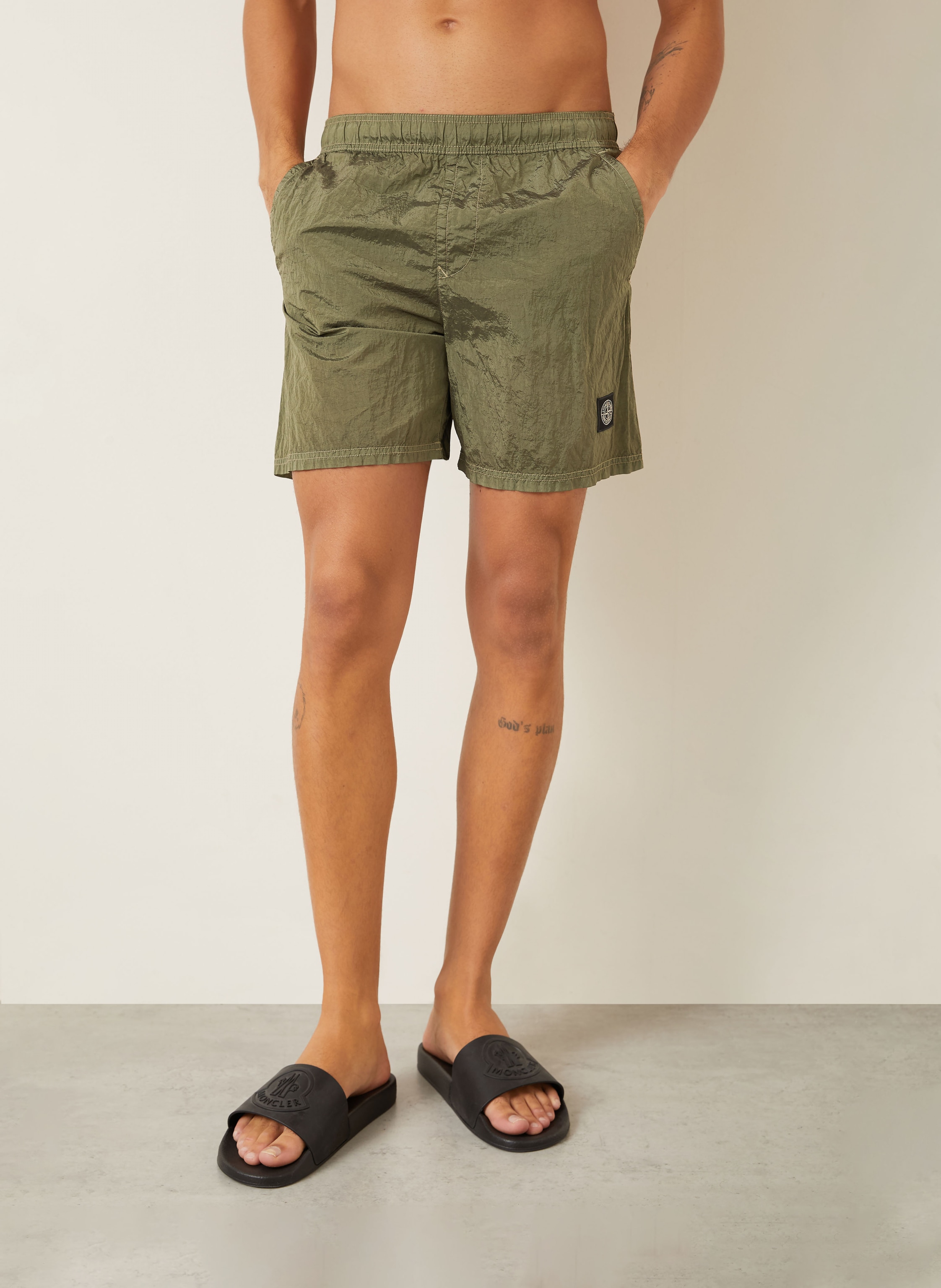 Thumbnail - Stone Island Badeshorts gruen