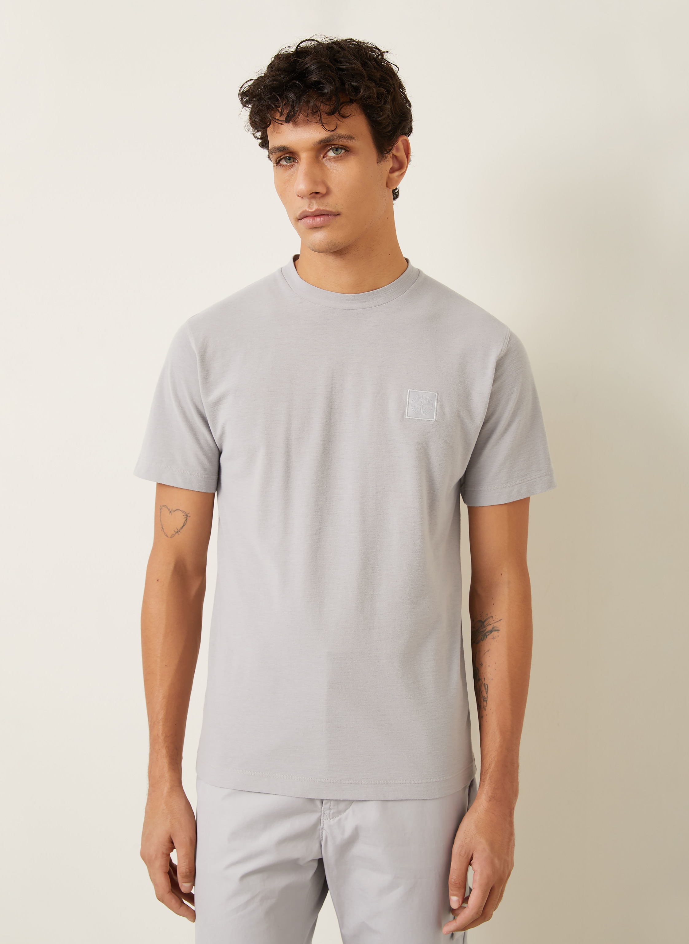 Thumbnail - Stone Island T-Shirt Ghost grau