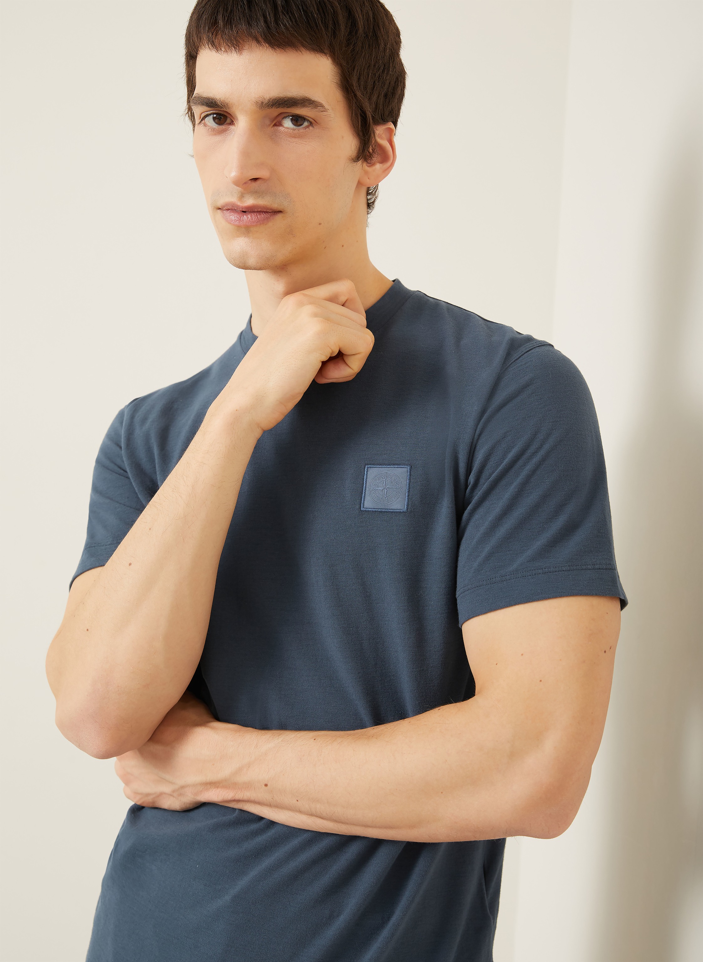 Thumbnail - Stone Island T-Shirt Ghost blau