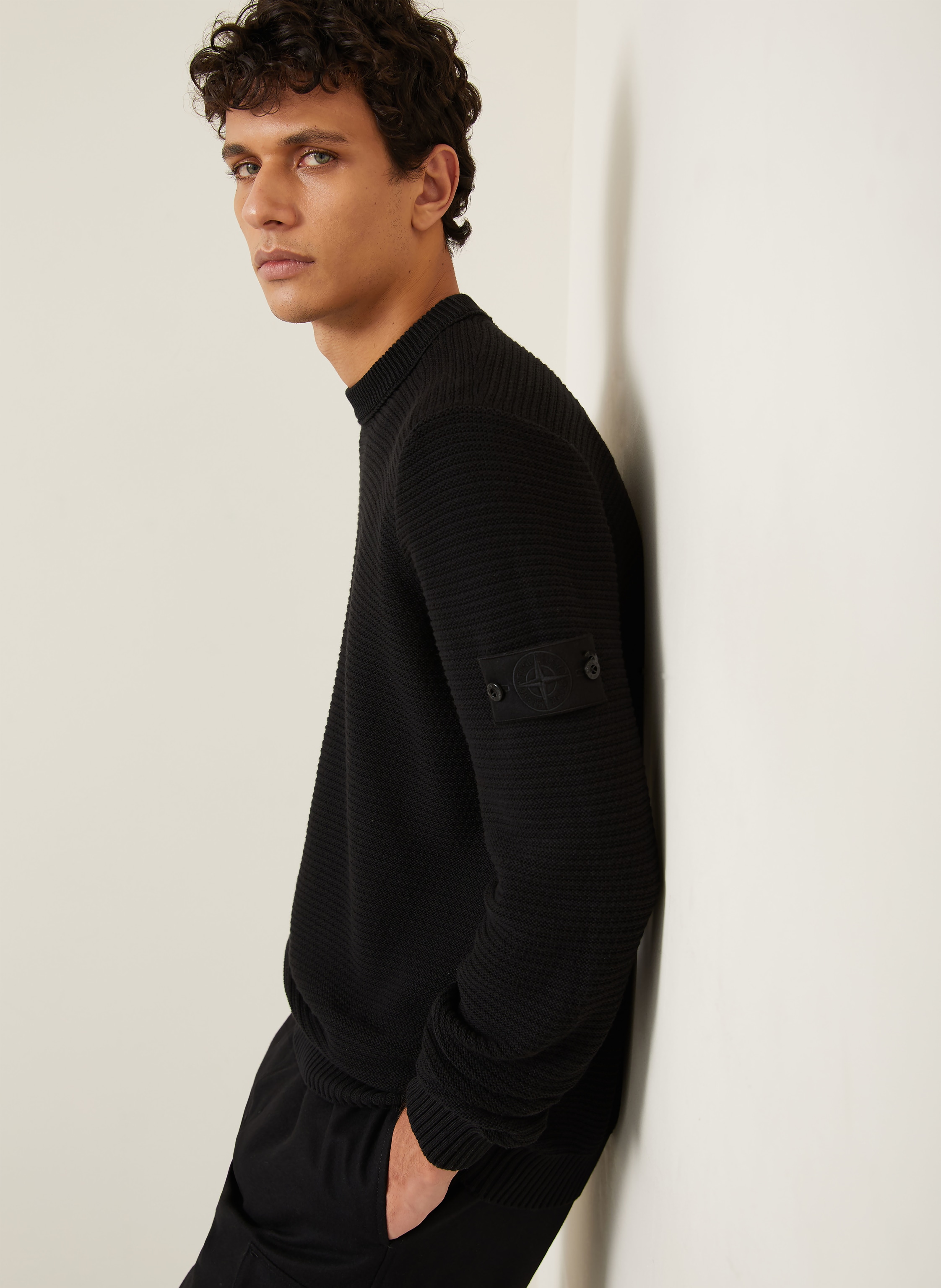 Thumbnail - Stone Island Pullover Ghost schwarz