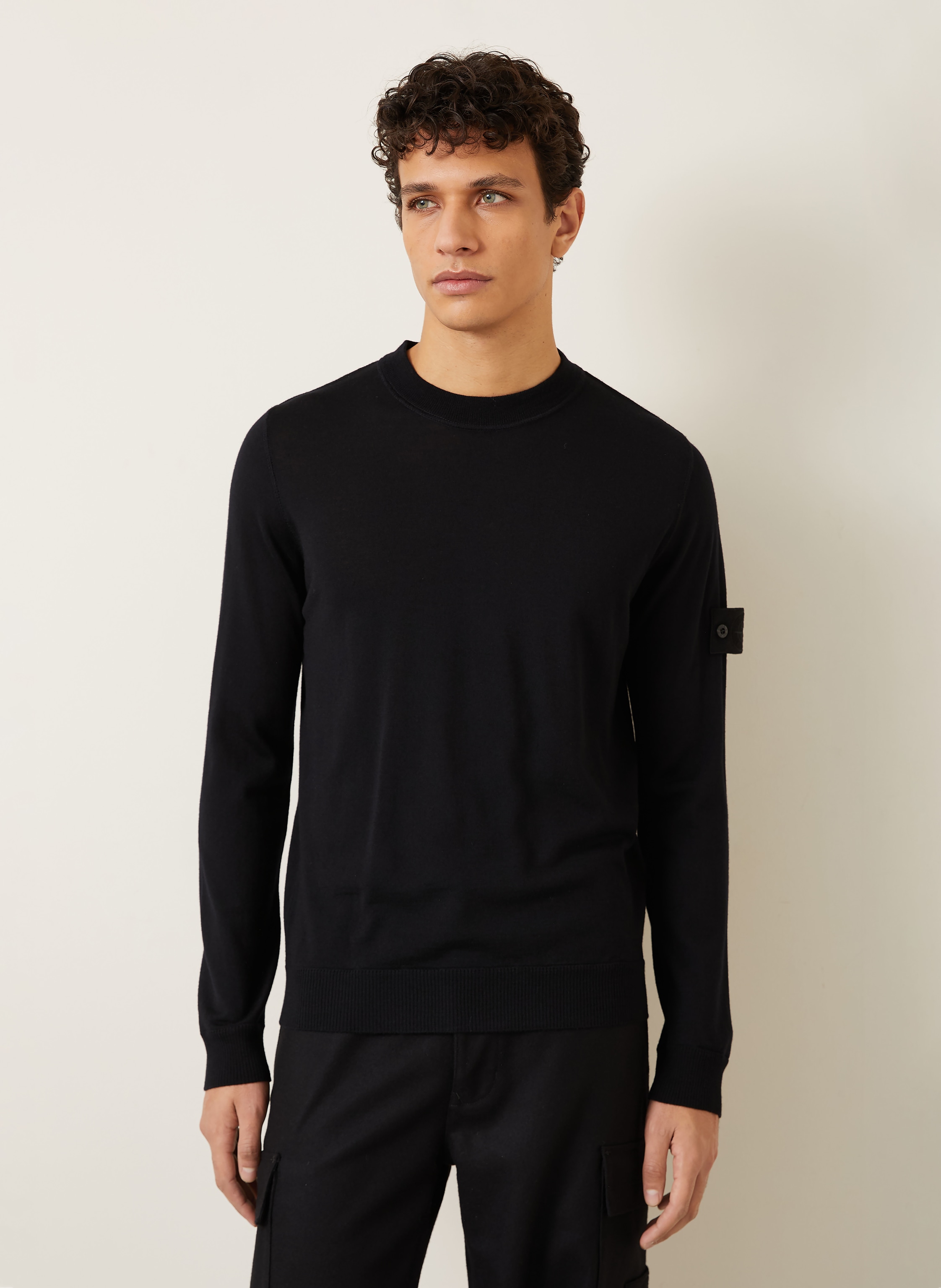 Thumbnail - Stone Island Pullover Ghost schwarz