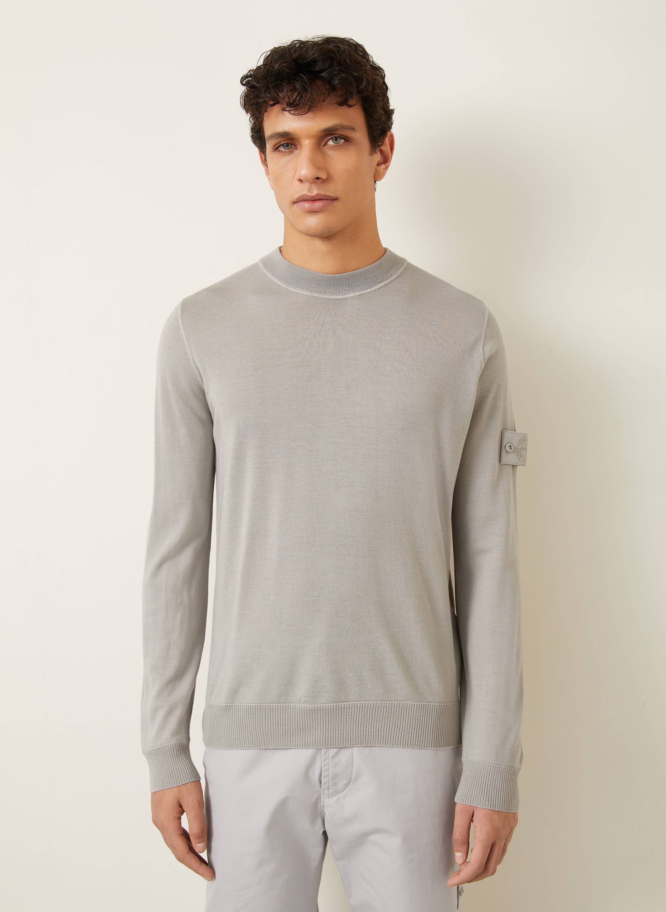 Thumbnail - Stone Island Pullover Ghost grau