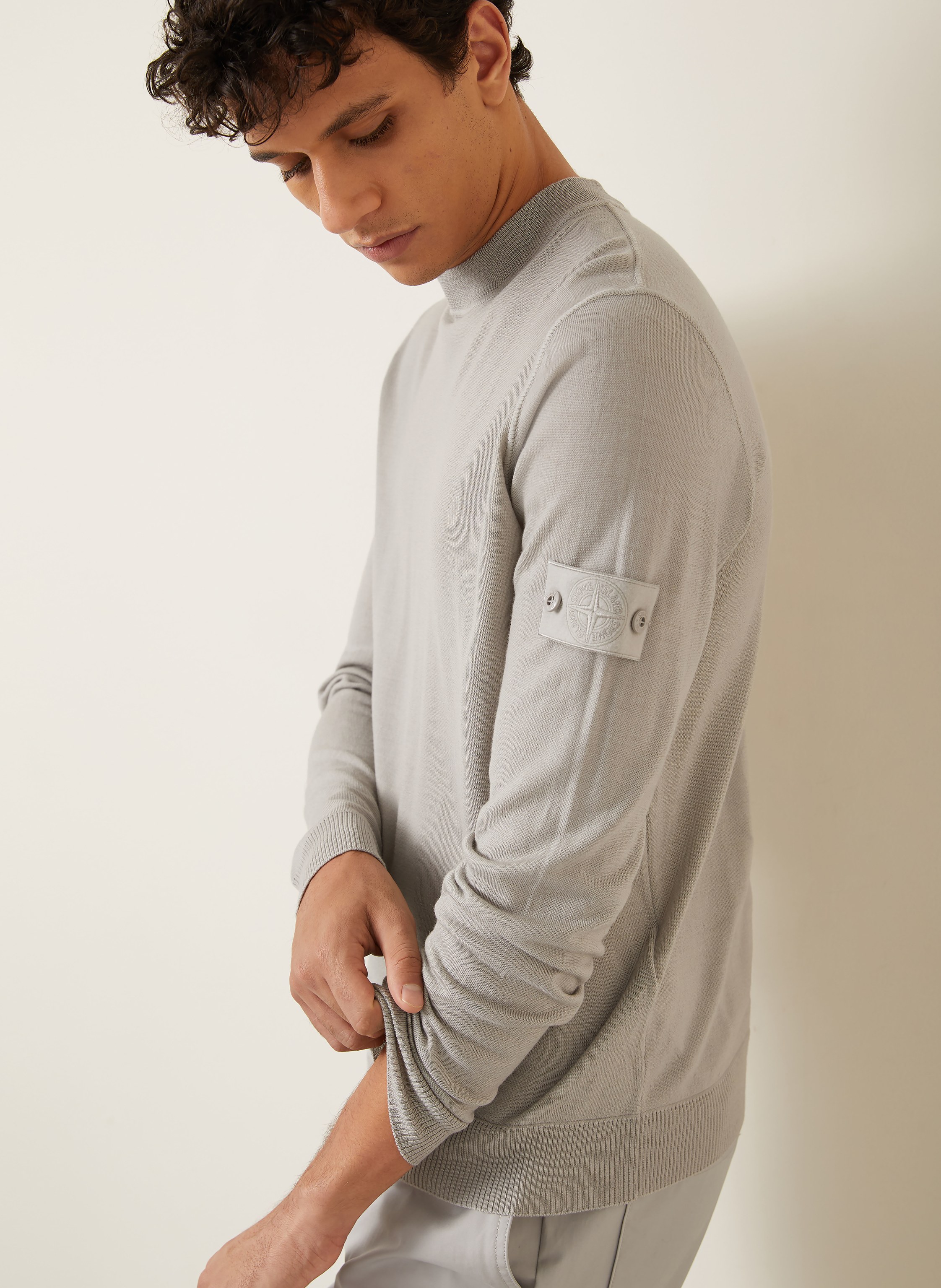 Thumbnail - Stone Island Pullover Ghost grau