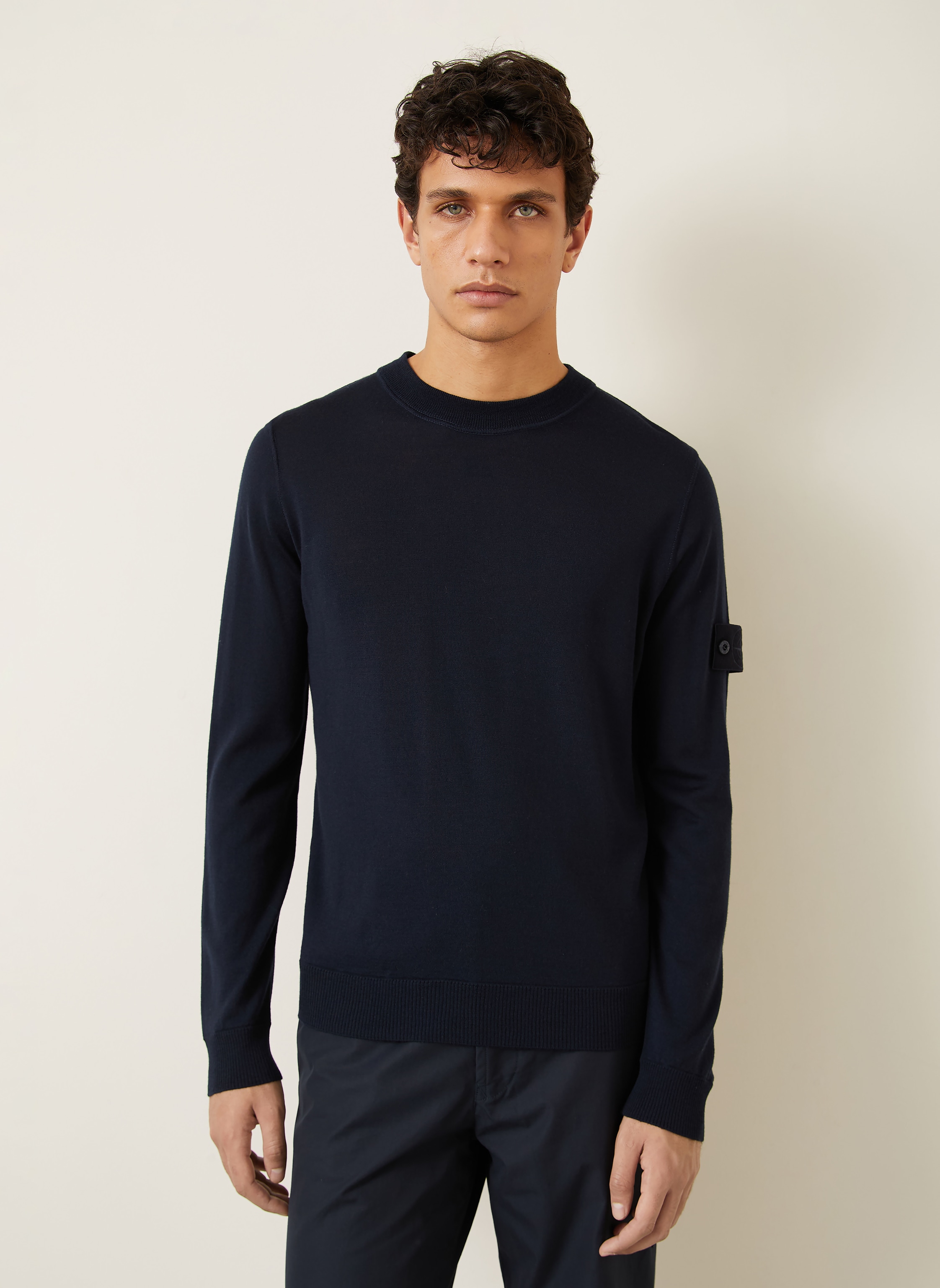 Thumbnail - Stone Island Pullover Ghost blau