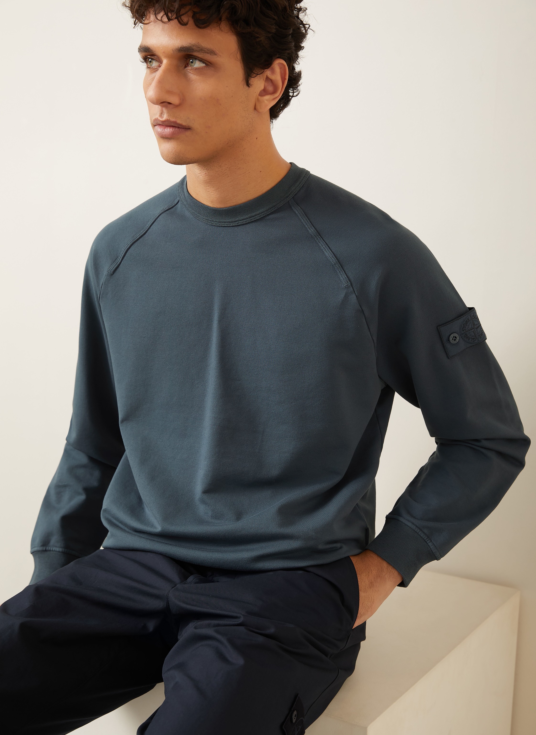 Thumbnail - Stone Island Sweatshirt Ghost blau