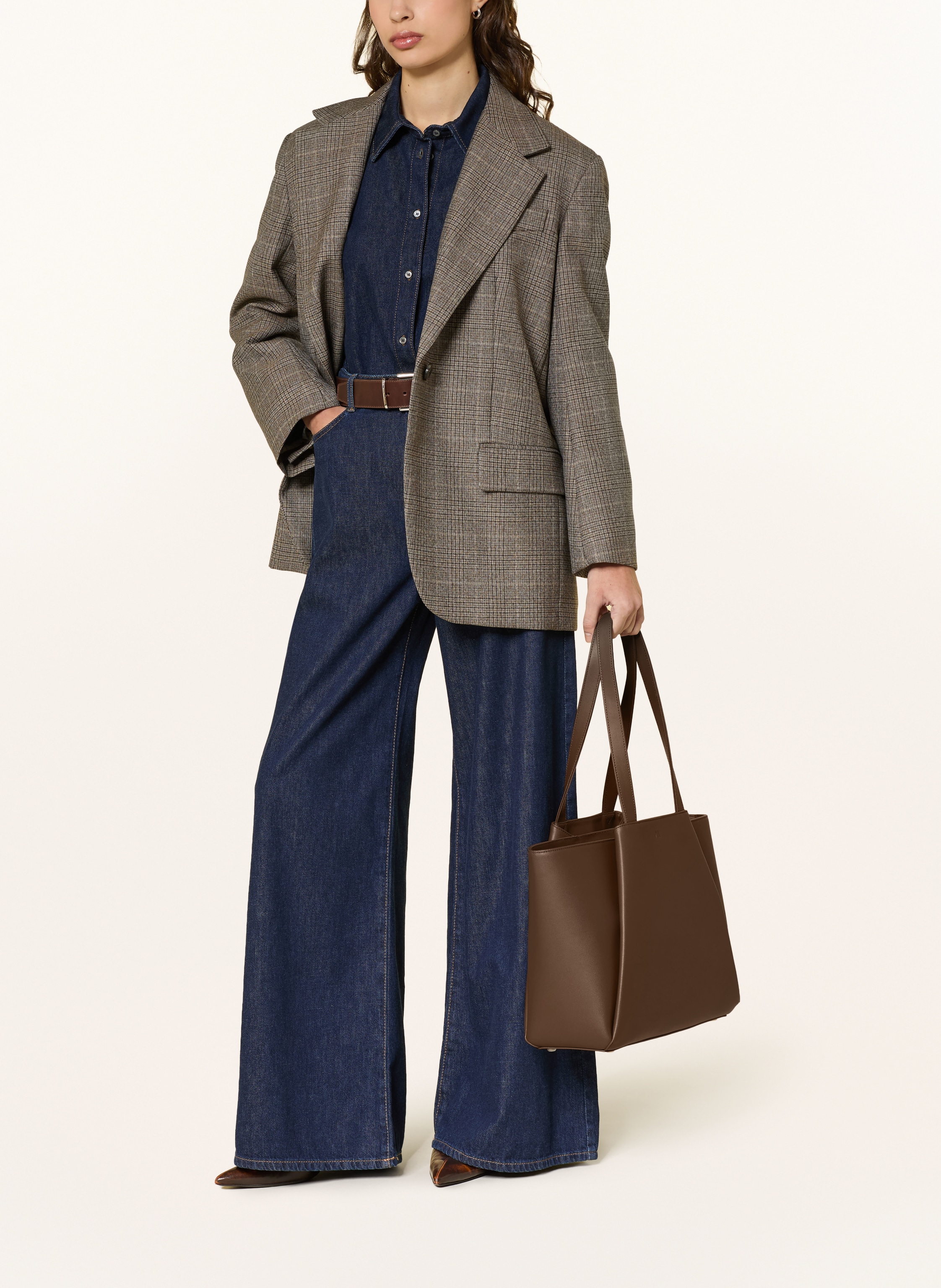 Thumbnail - Kaai Shopper Pyramid Medium braun