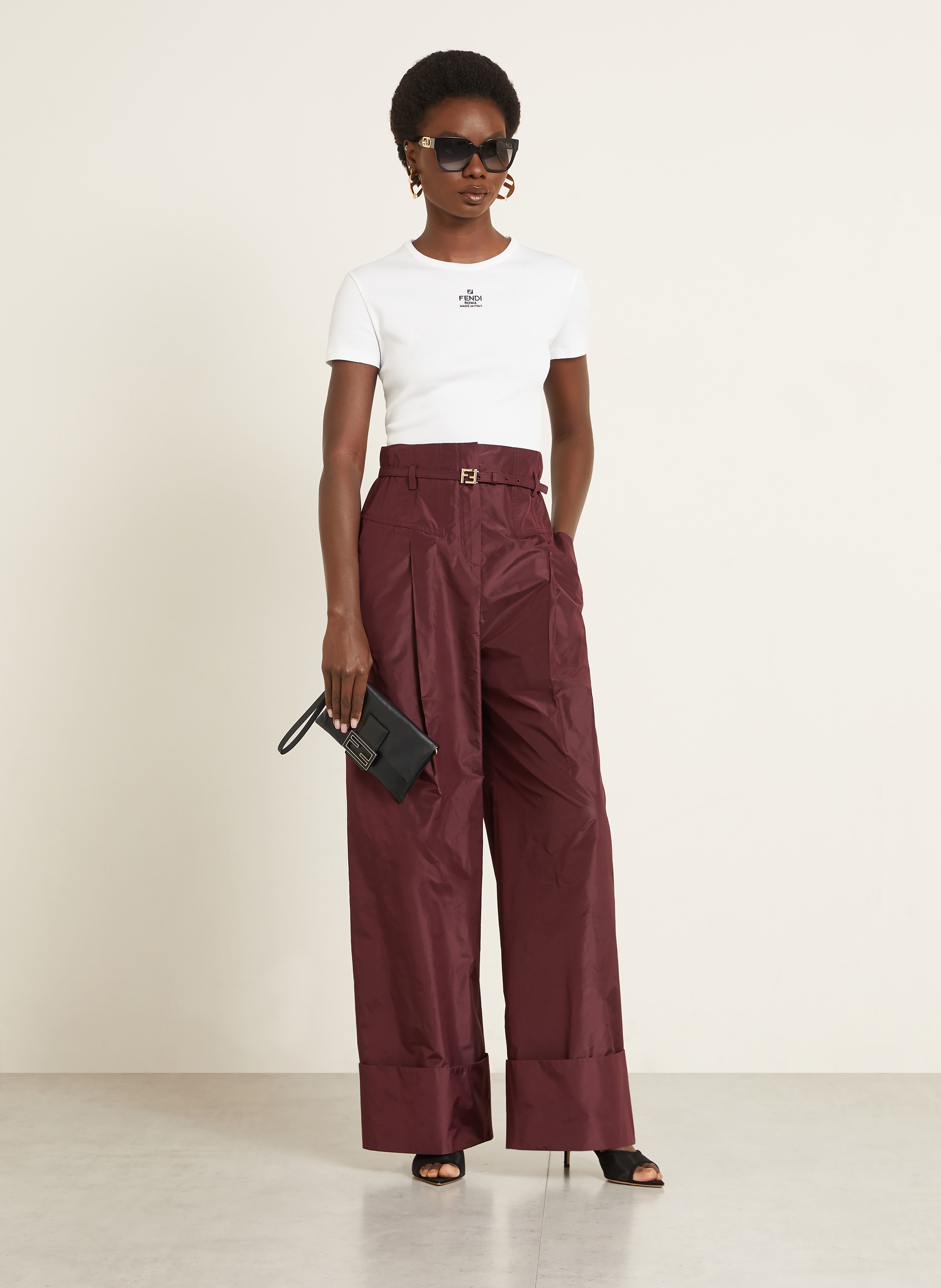 Thumbnail - Fendi Clutch Mamma Baguette schwarz