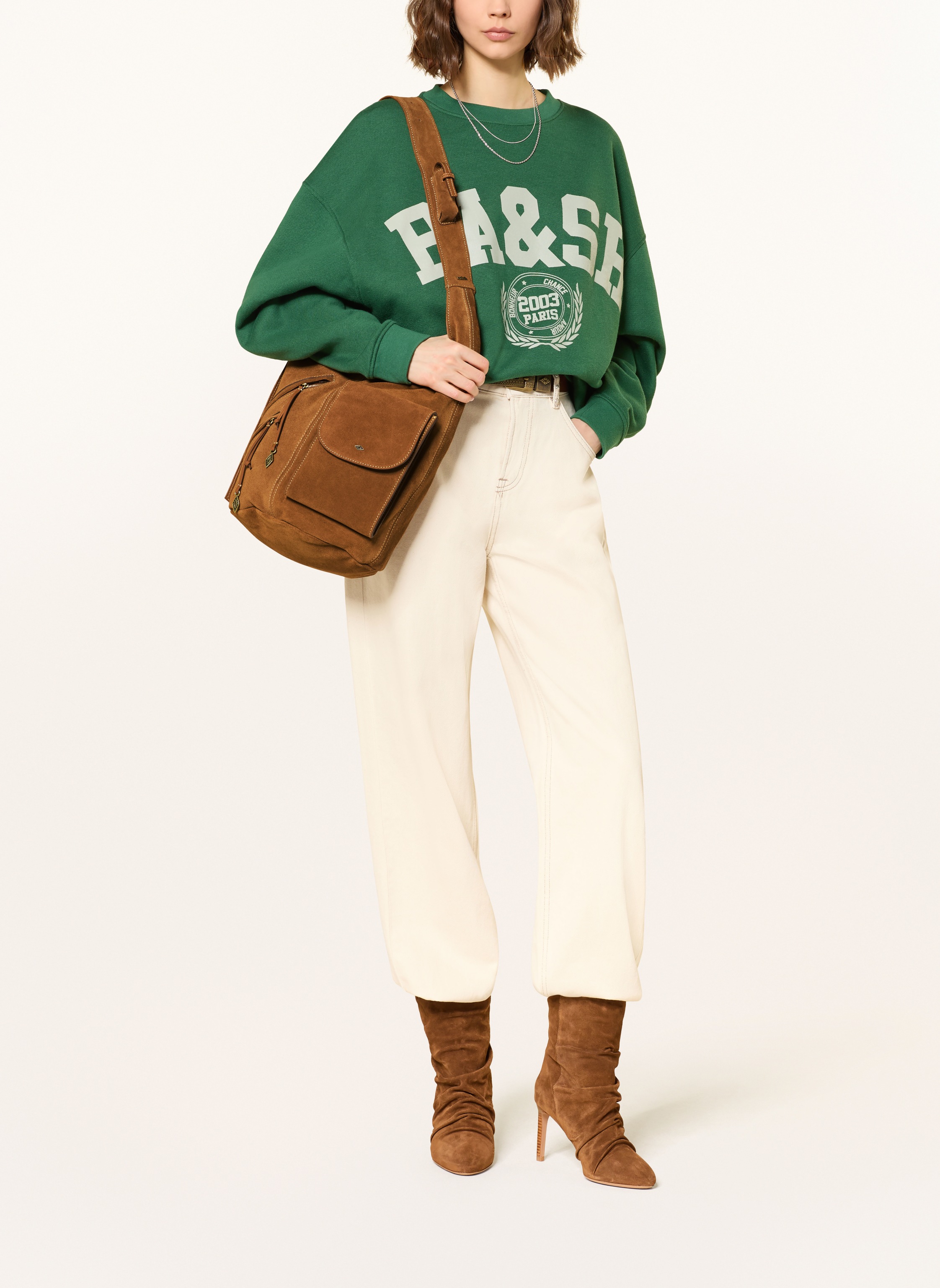 Thumbnail - Ba&Sh Beuteltasche Youyou braun