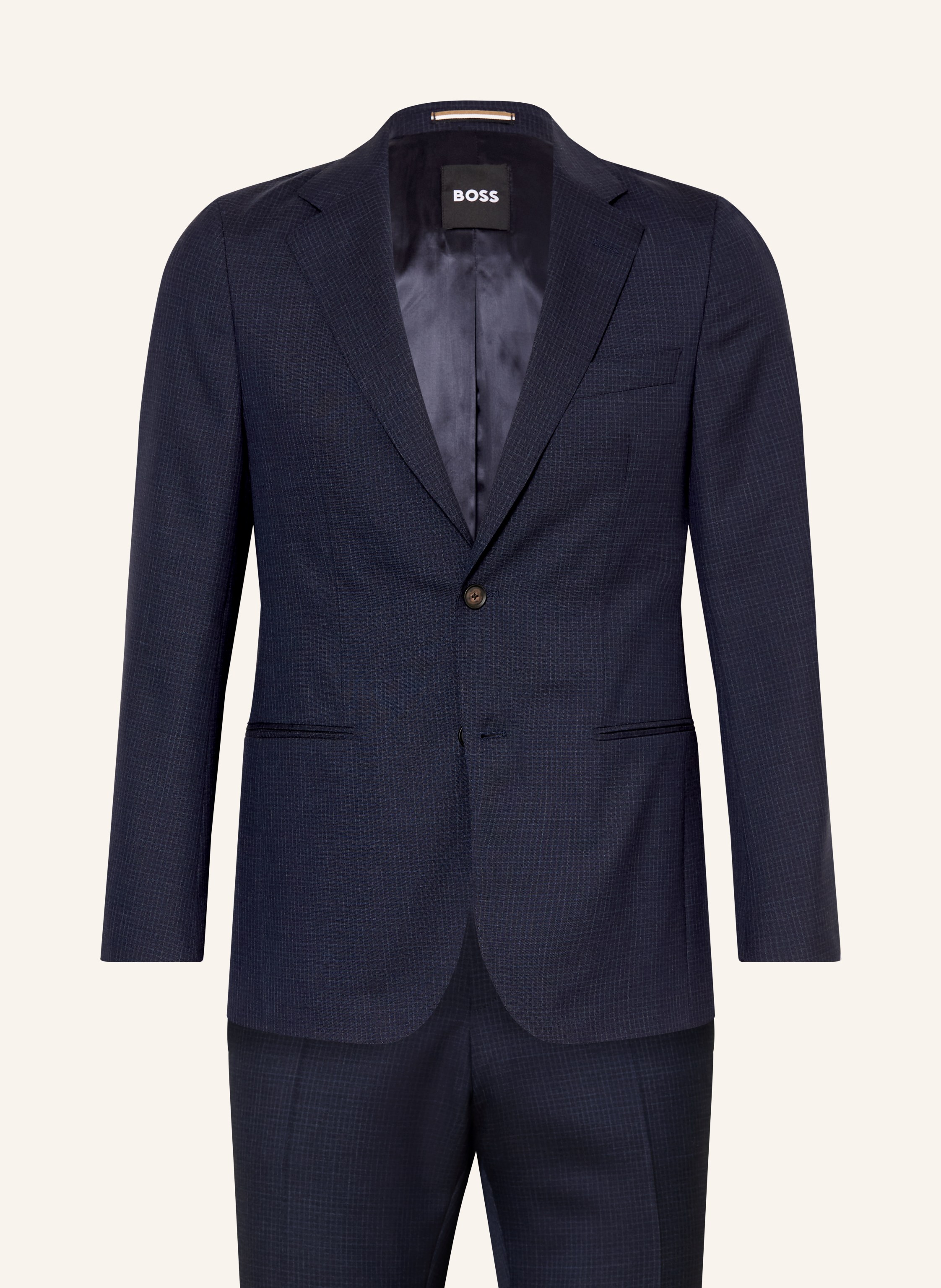Boss Anzug Huge Slim Fit blau