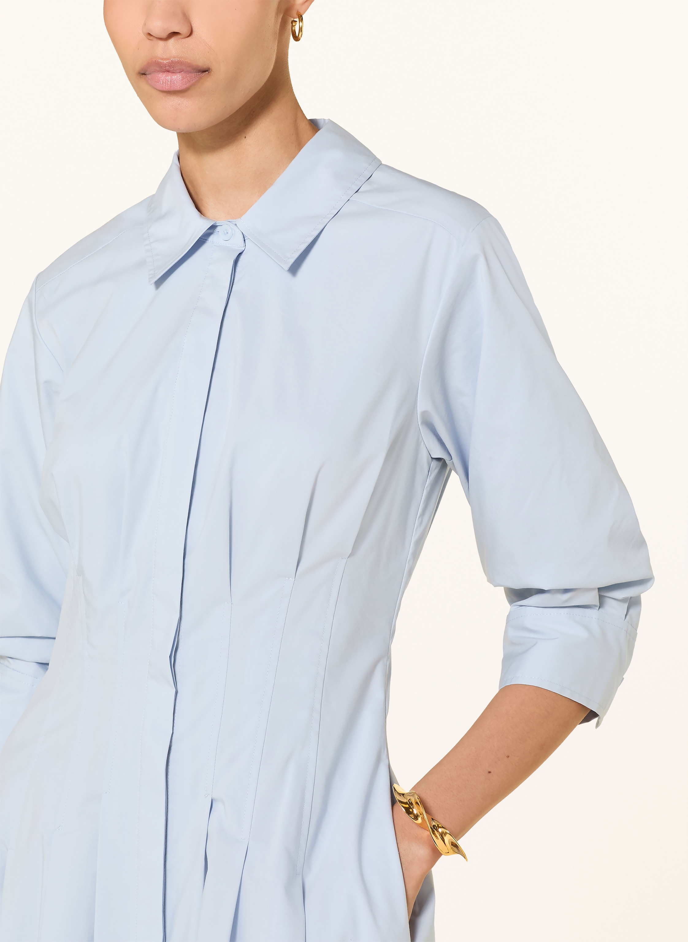 Thumbnail - Simkhai Hemdblusenkleid Jazz blau