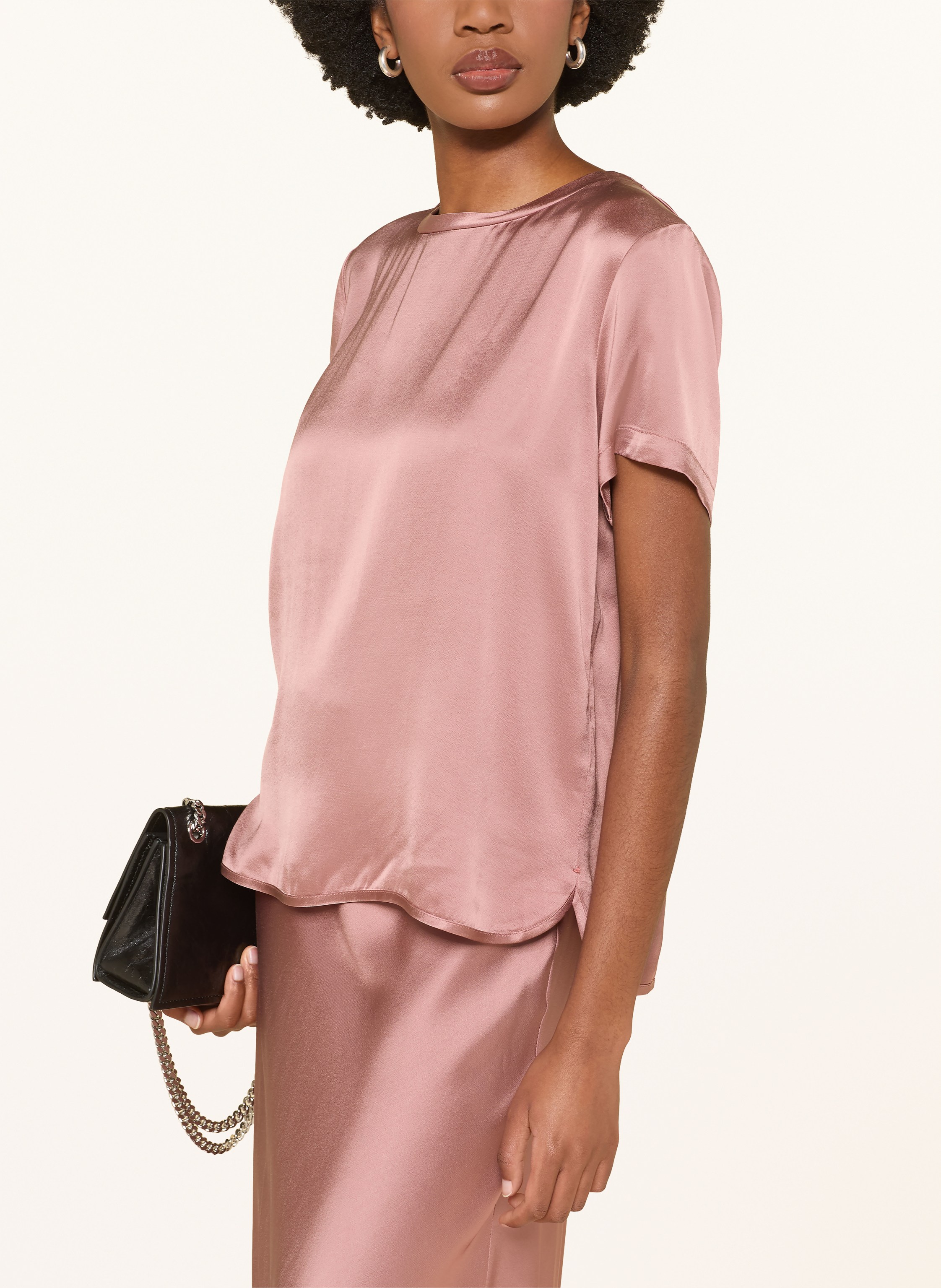 Thumbnail - Ottod'ame Blusenshirt Luisa Aus Satin rosa