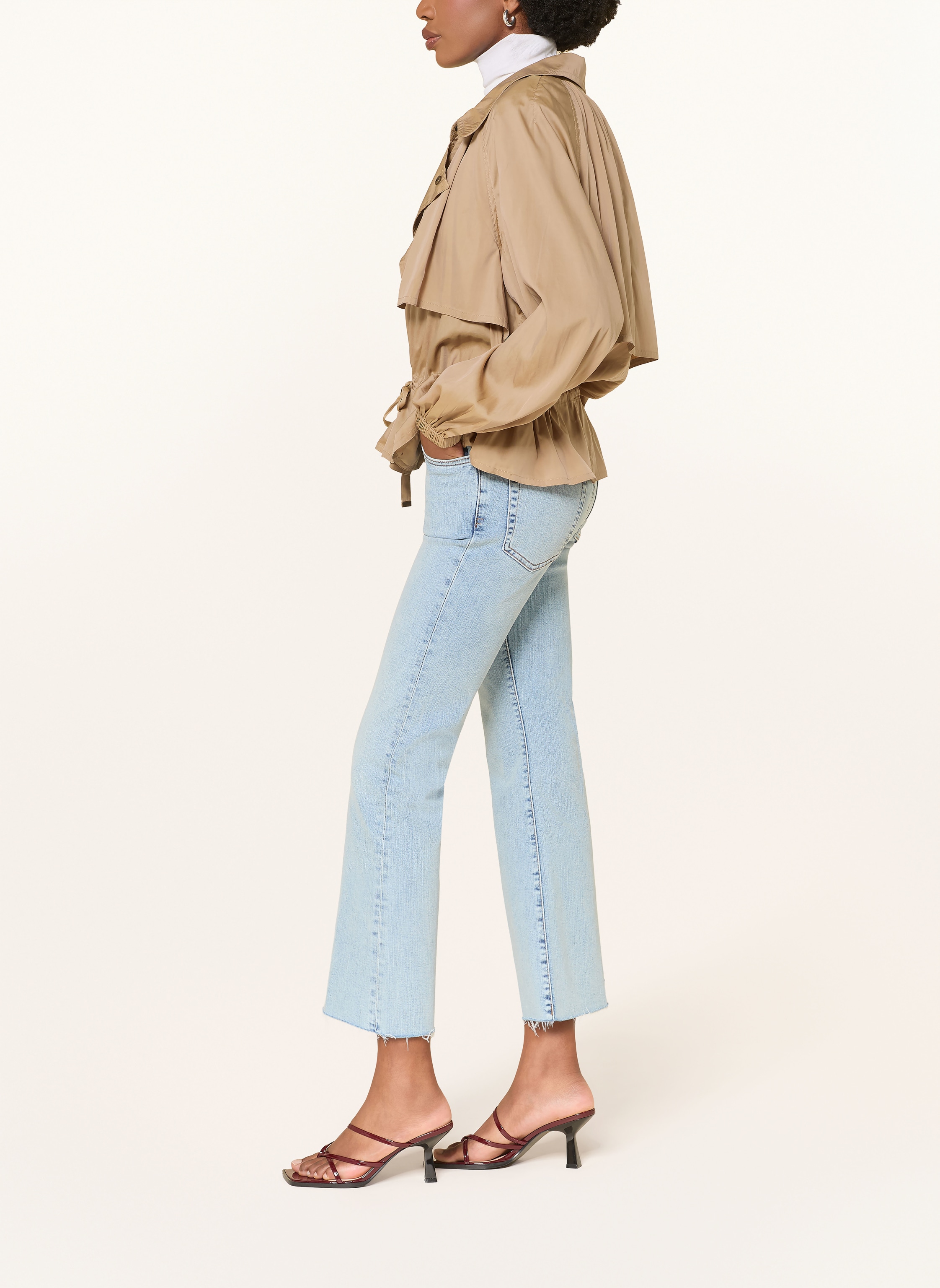 Thumbnail - Frame Flared Jeans The Reboot Crop blau