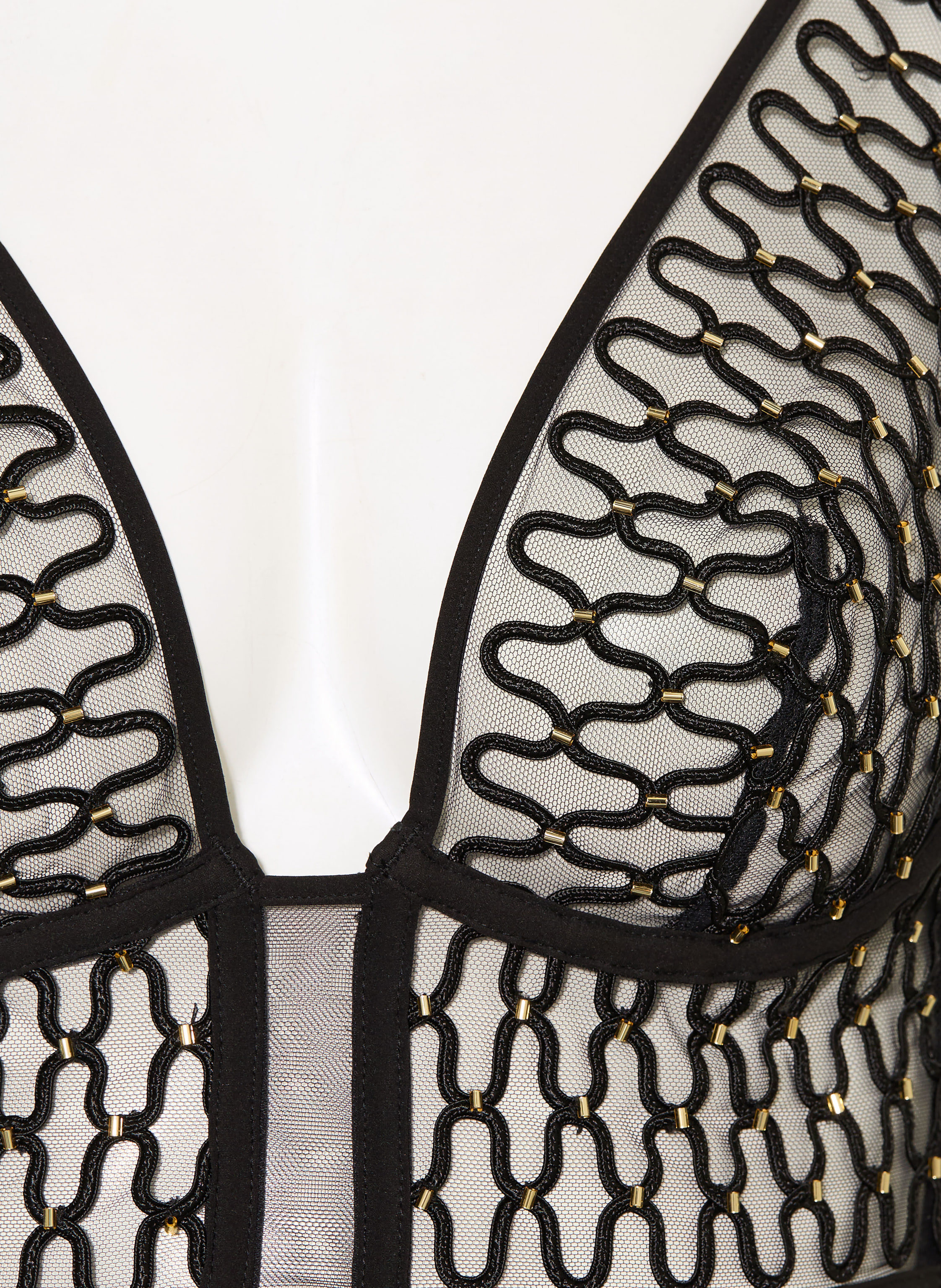 Thumbnail - Livy Bügel-Bh Talk Later Mit Schmuckperlen schwarz