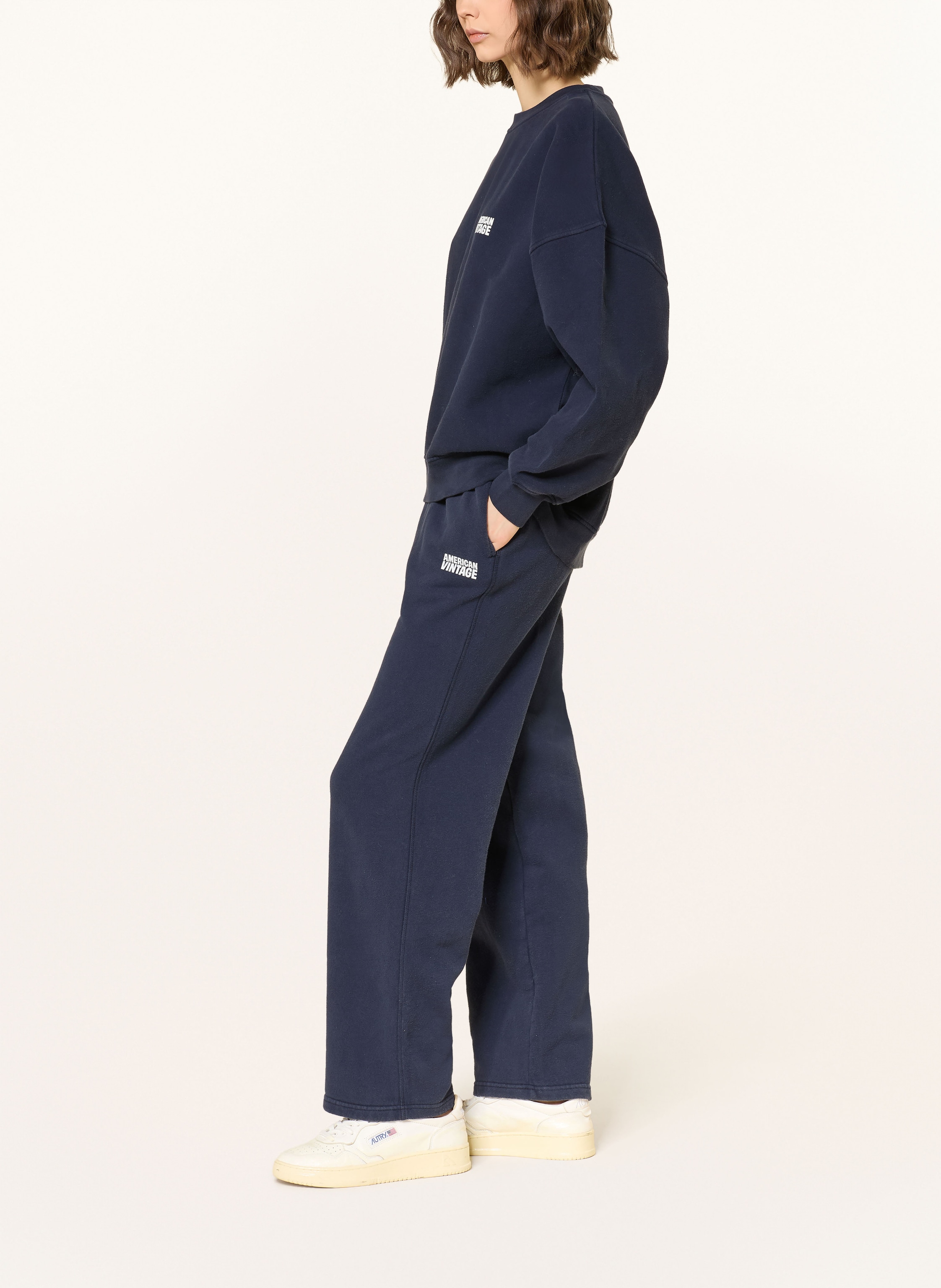 Thumbnail - American Vintage Sweatpants Plizzy blau