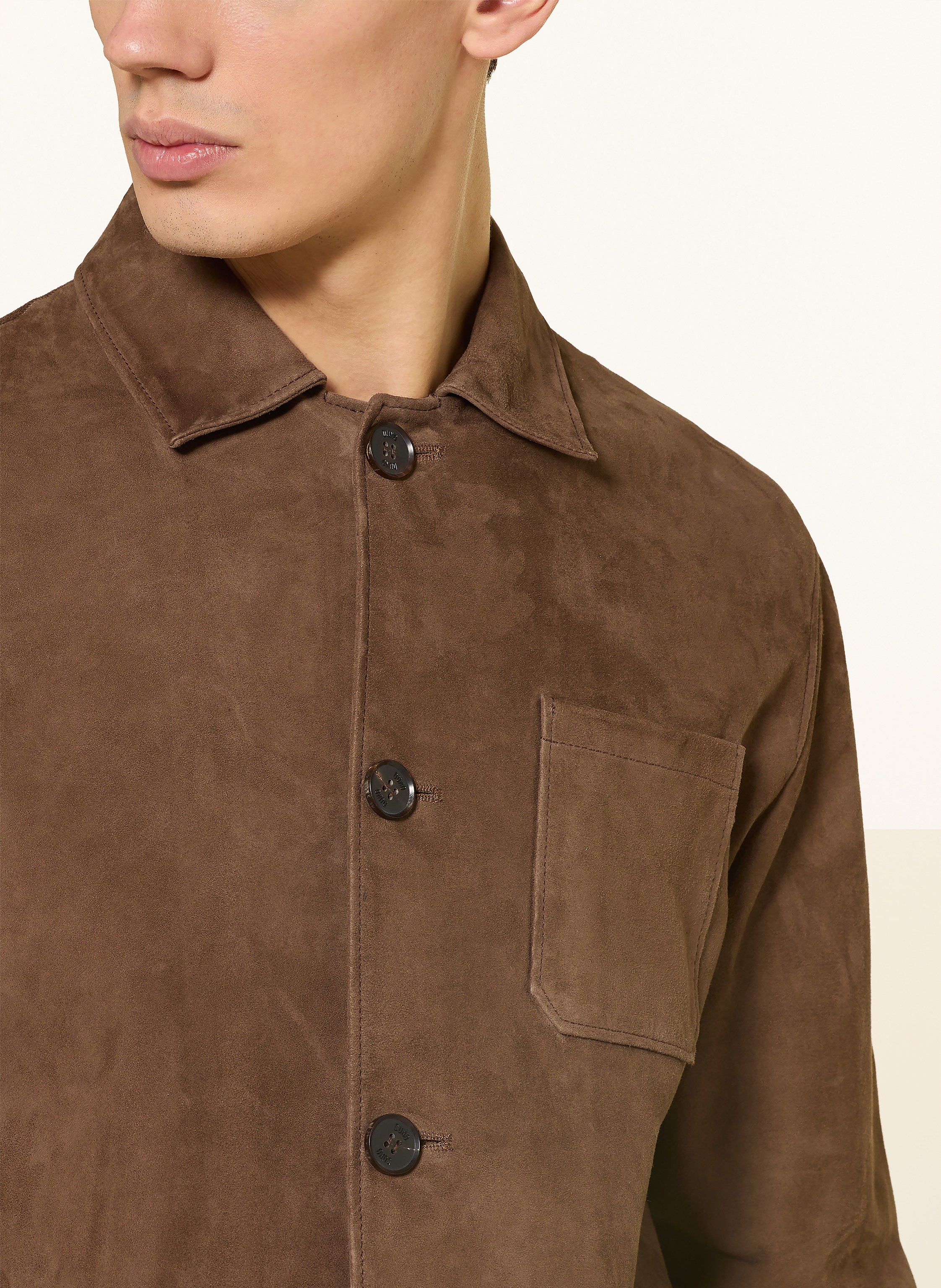 Thumbnail - Duno Leder-Overjacket Corex braun