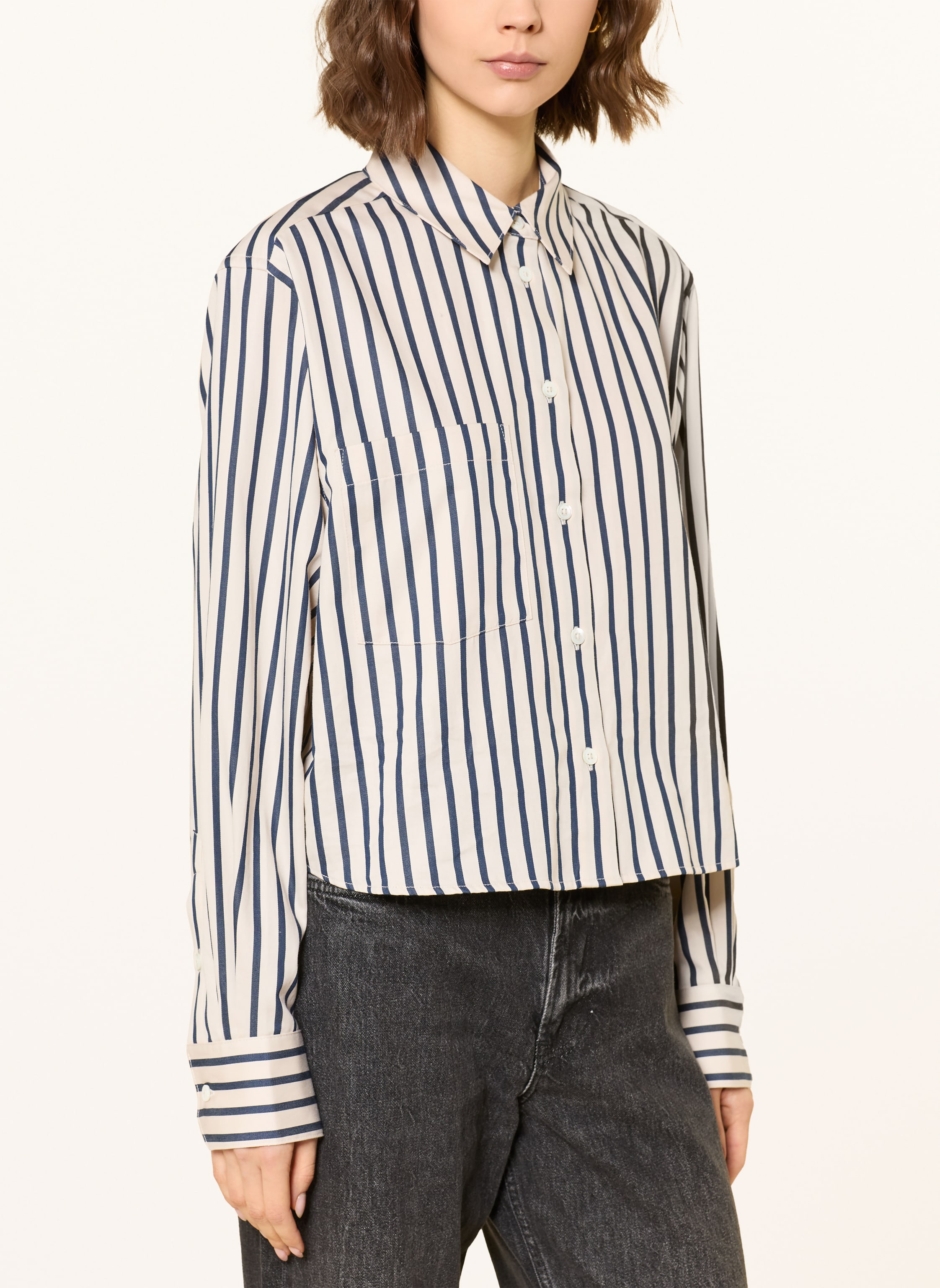 Thumbnail - Anine Bing Hemdbluse Essie schwarz