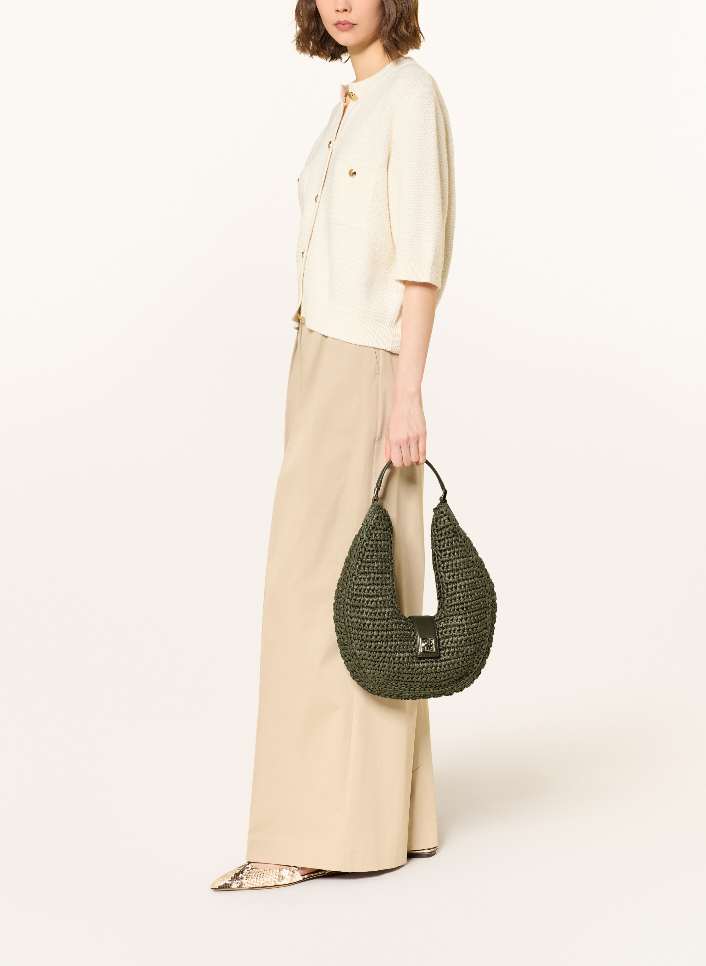 Thumbnail - Anine Bing Handtasche Lou gruen