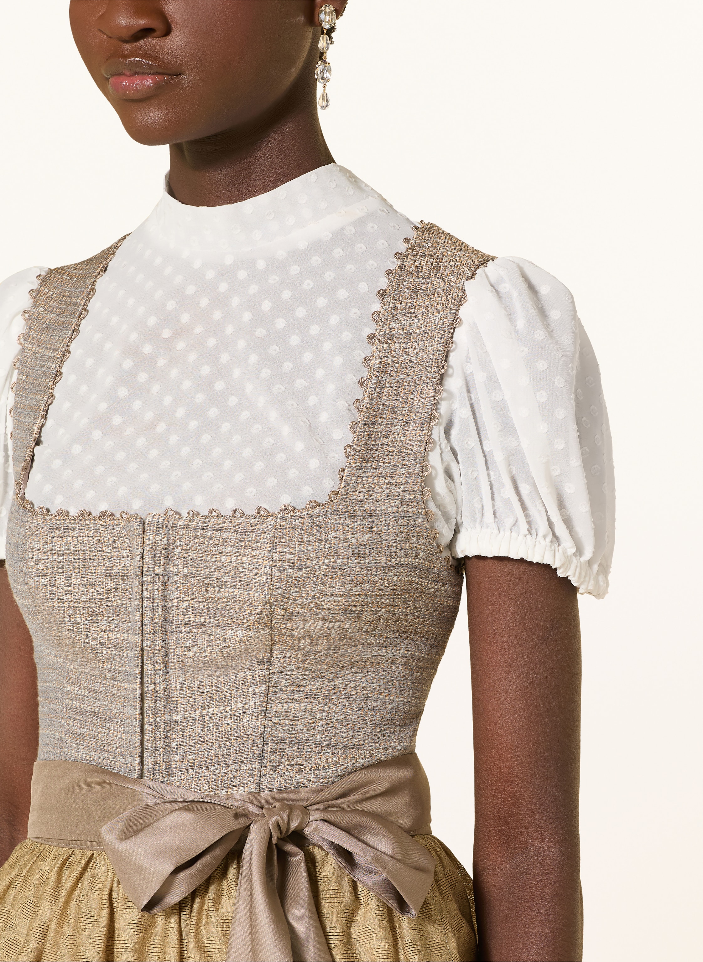 Thumbnail - Kinga Mathe Bouclé-Dirndl Vincenza beige