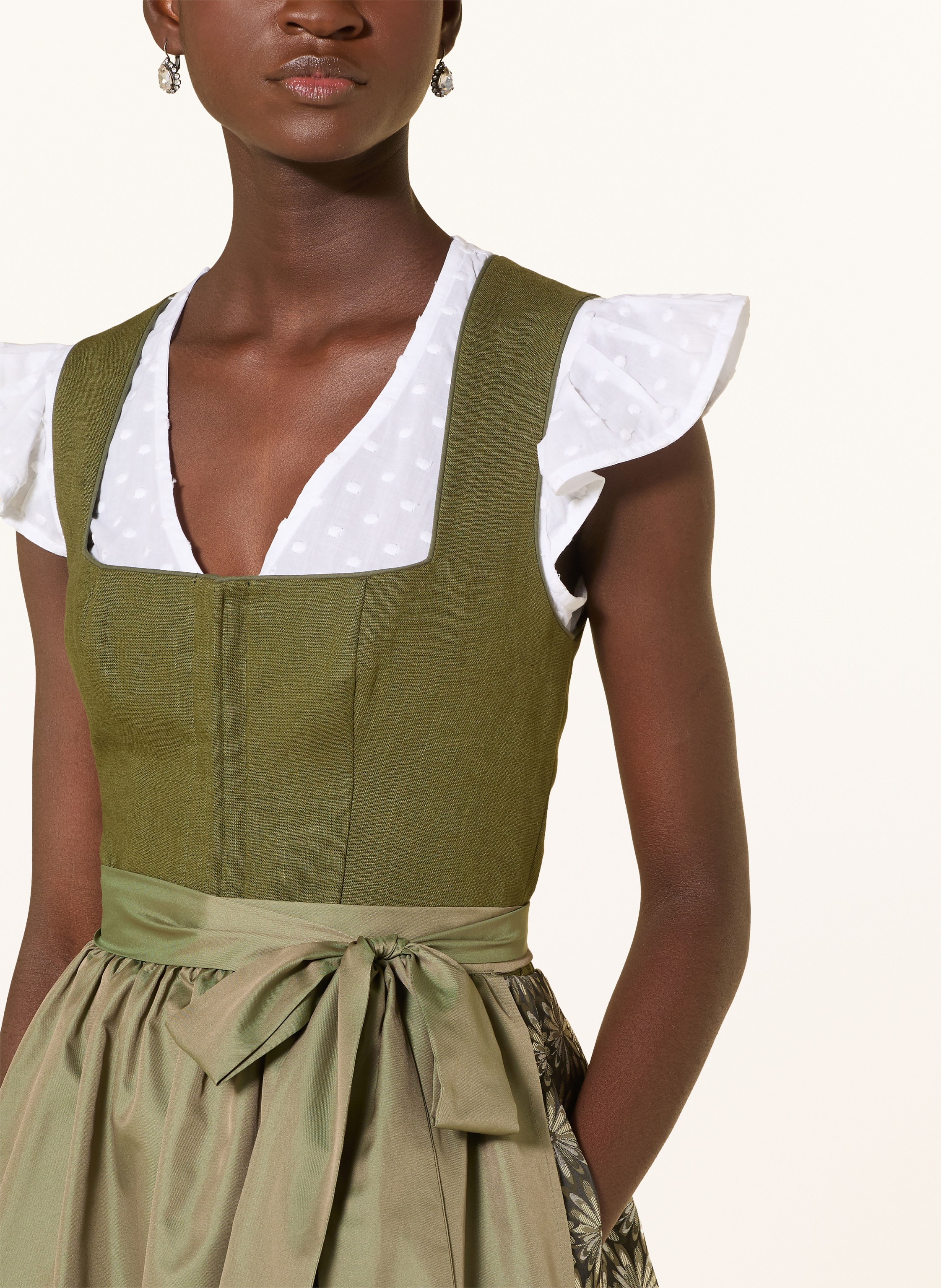 Thumbnail - Alissa By Kinga Mathe Dirndl Ida Aus Leinen gruen