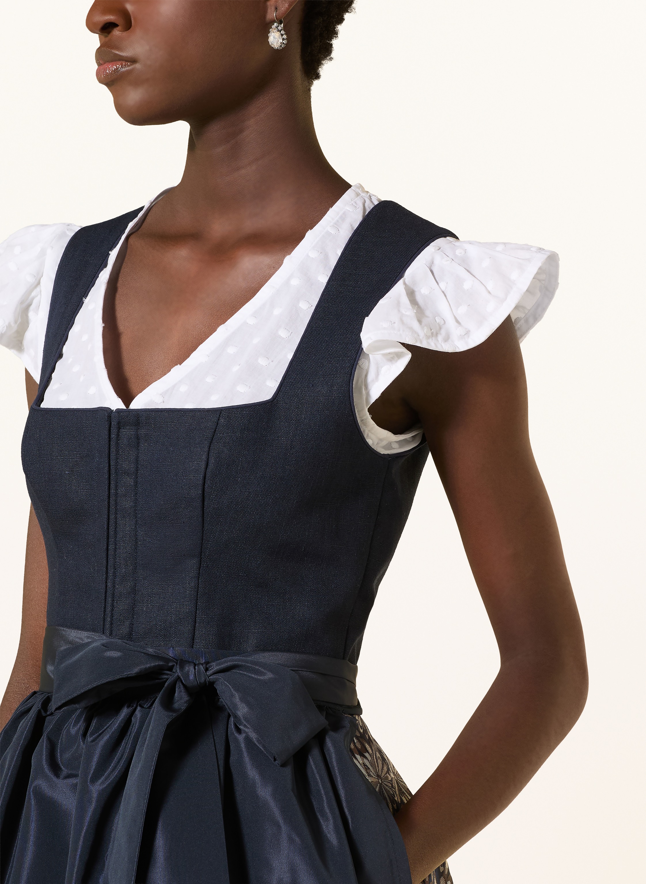 Thumbnail - Alissa By Kinga Mathe Dirndl Ida Aus Leinen blau