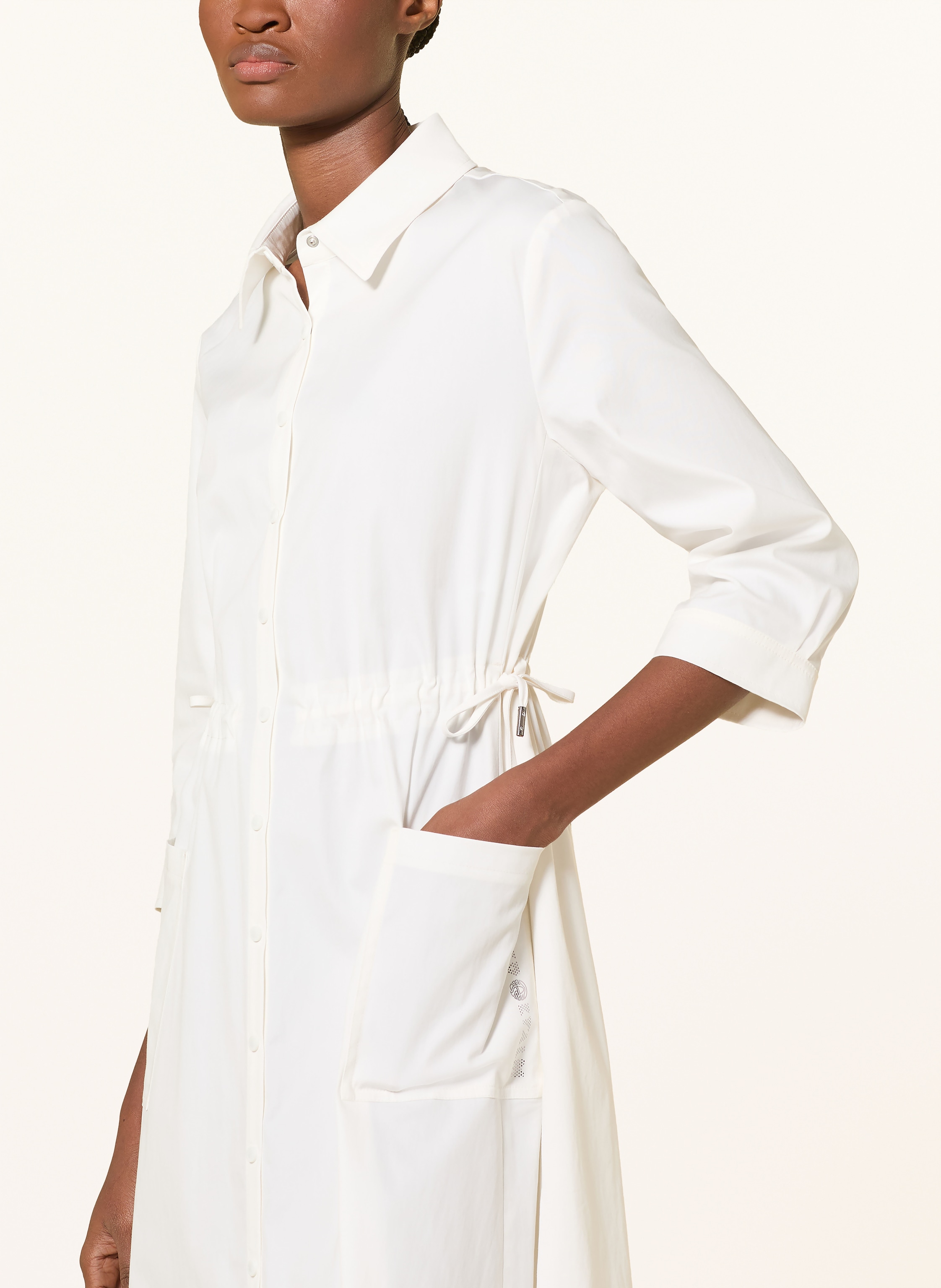 Thumbnail - Sportalm Hemdblusenkleid Mit 3/4-Arm weiss