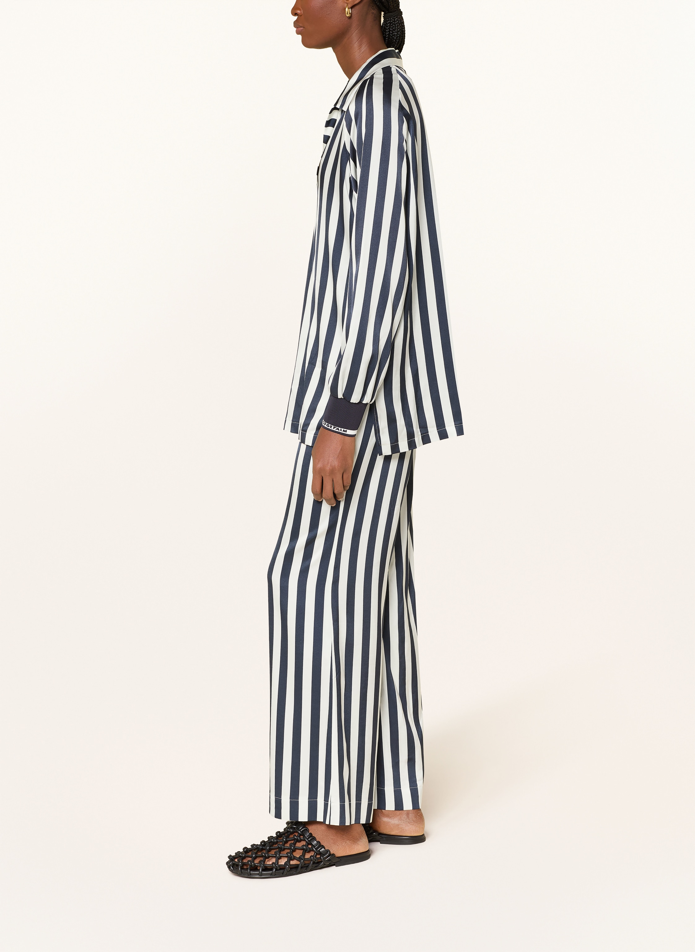 Thumbnail - Sportalm Marlenehose Aus Satin blau