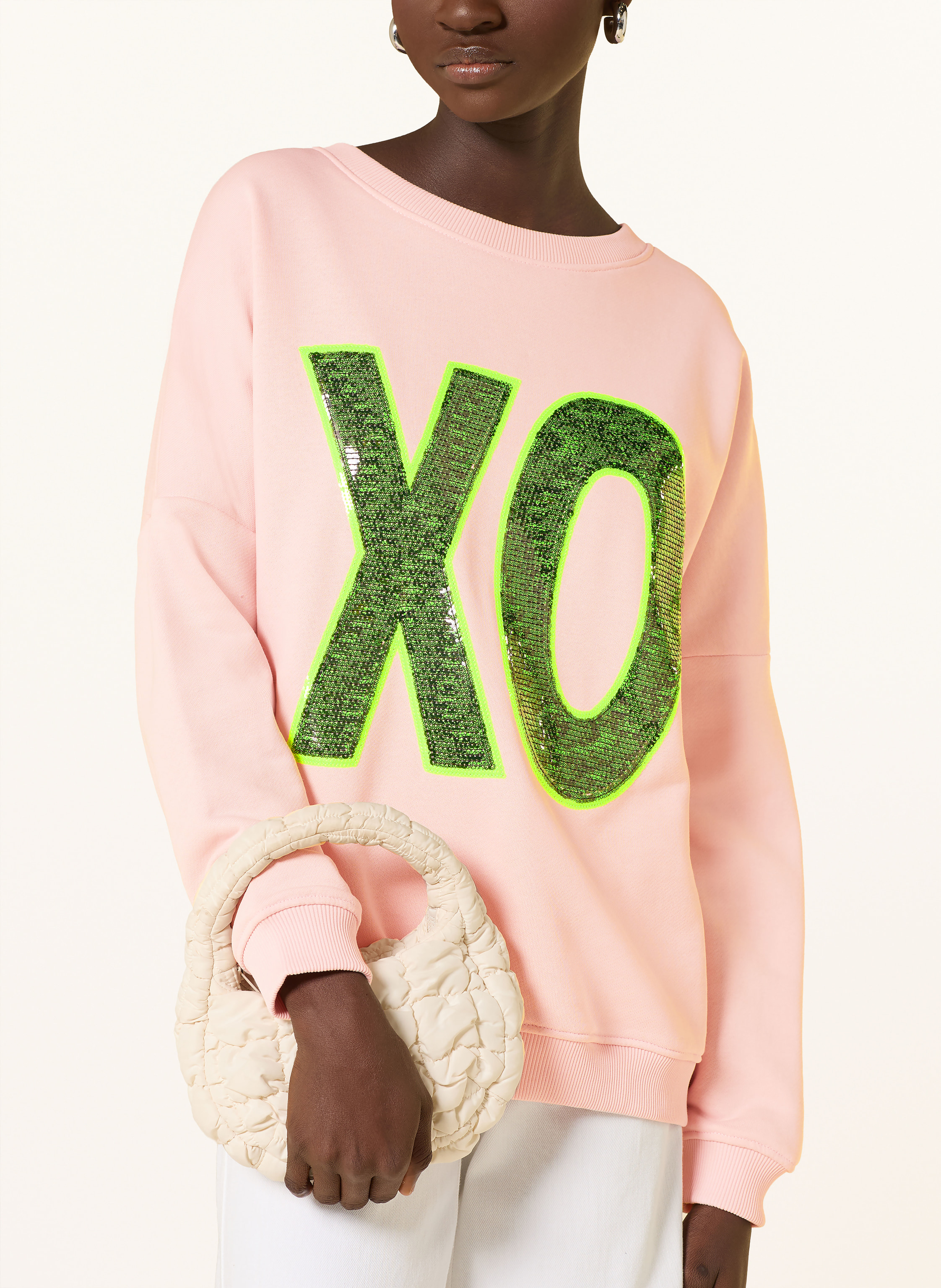 Thumbnail - Miss Goodlife Oversized-Sweatshirt Mit Pailletten rosa