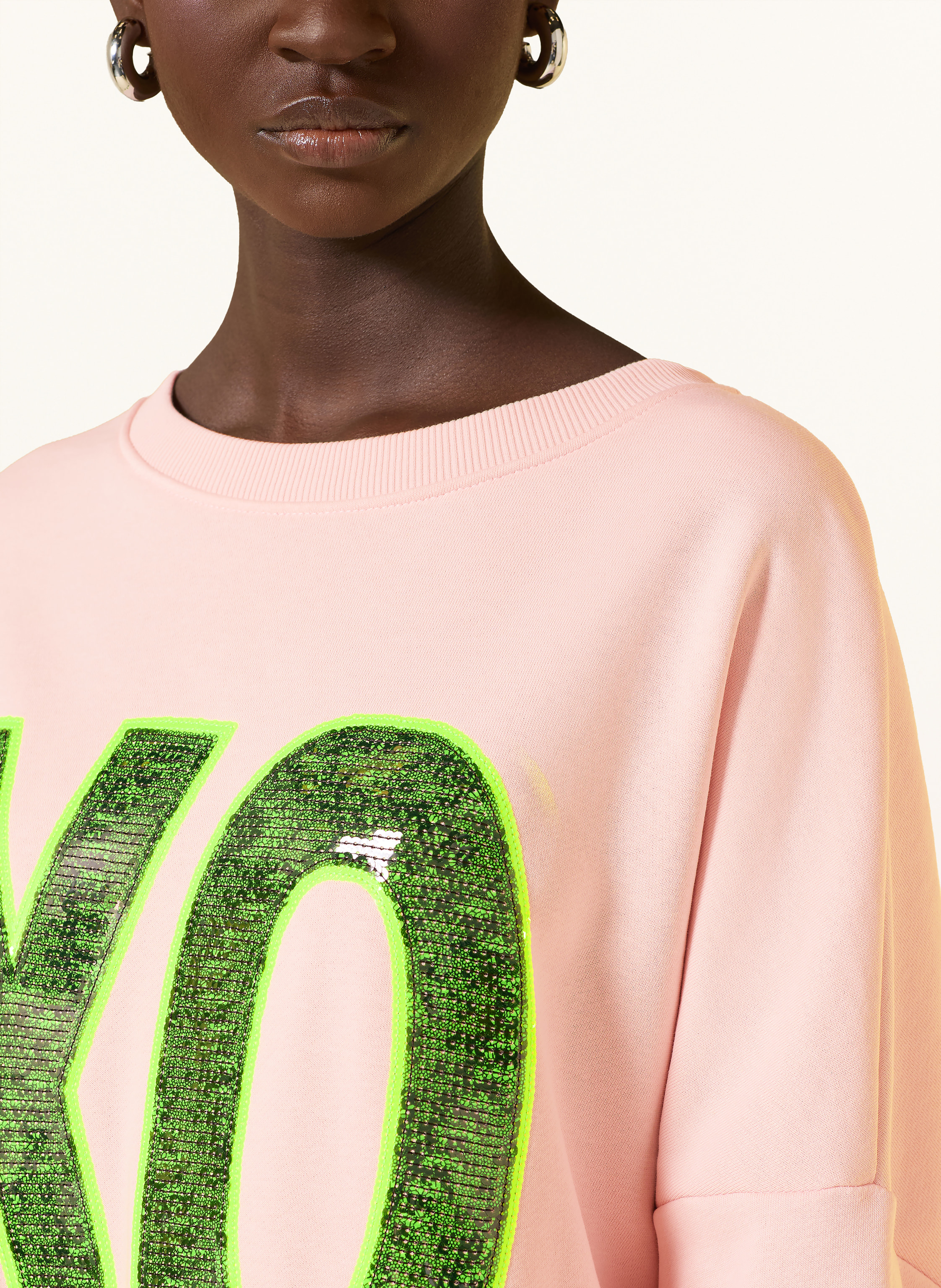 Thumbnail - Miss Goodlife Oversized-Sweatshirt Mit Pailletten rosa