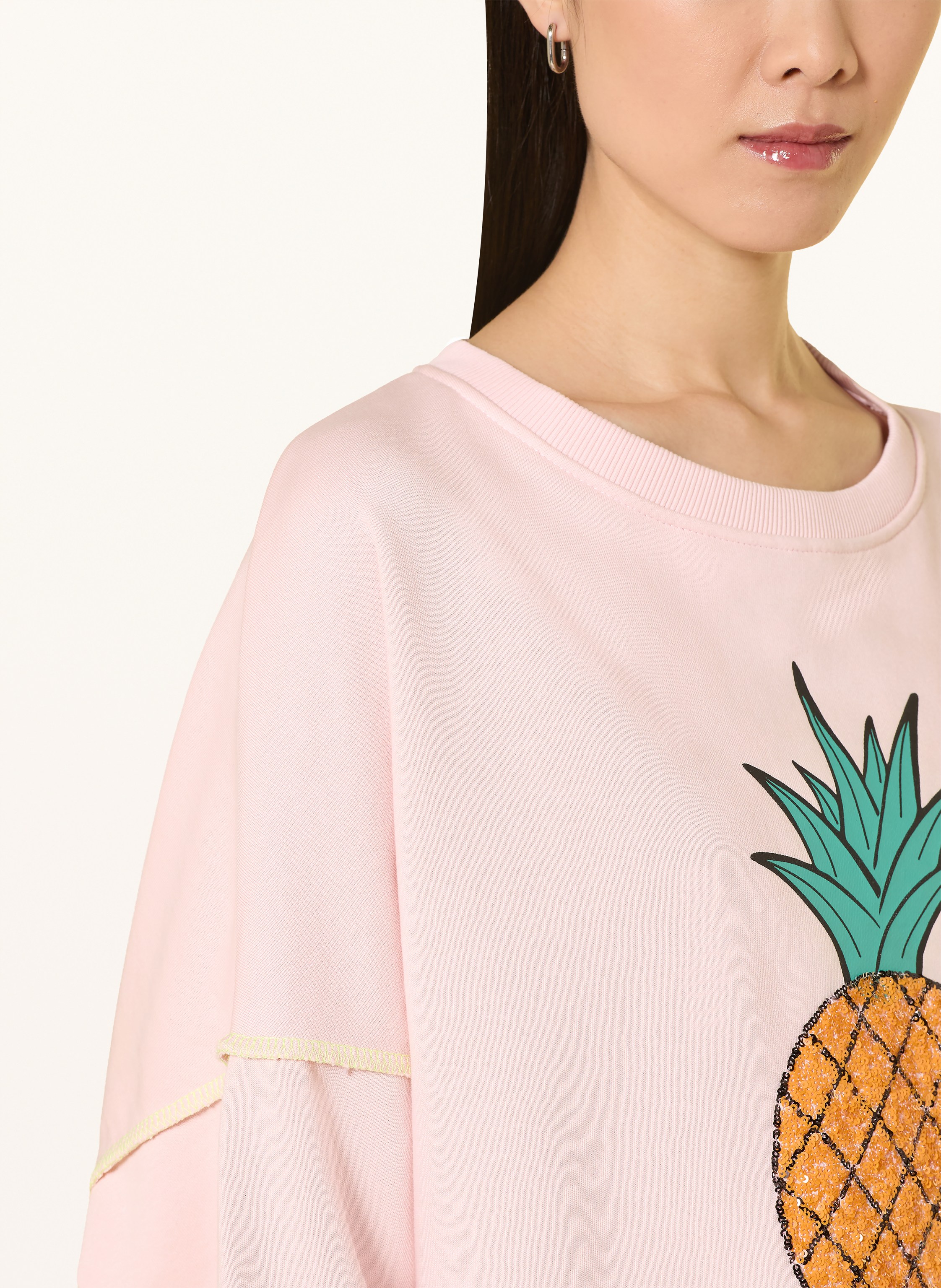 Thumbnail - Miss Goodlife Oversized-Sweatshirt Mit Pailletten rosa