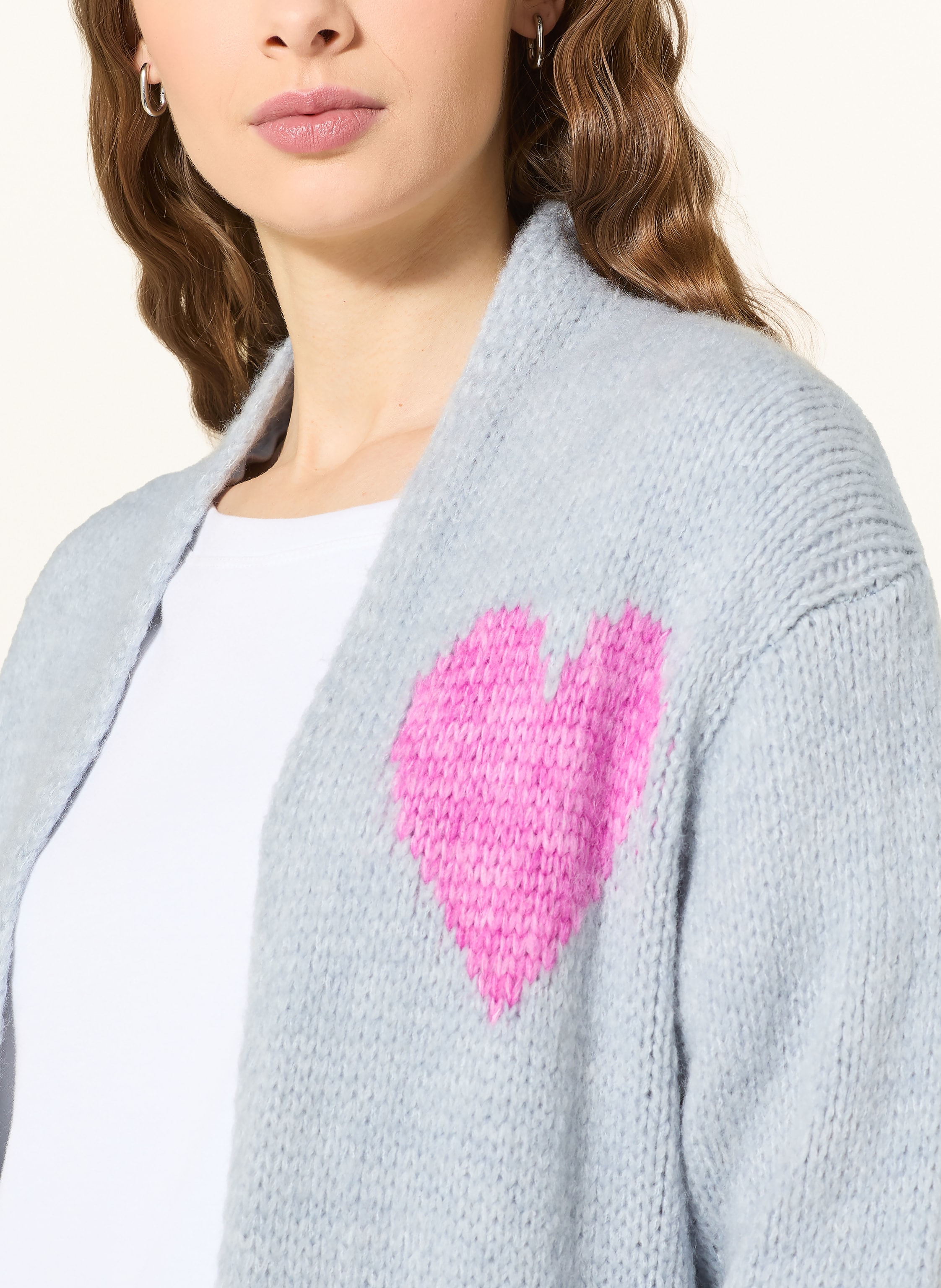 Thumbnail - Miss Goodlife Strickhülle Mit Alpaka blau