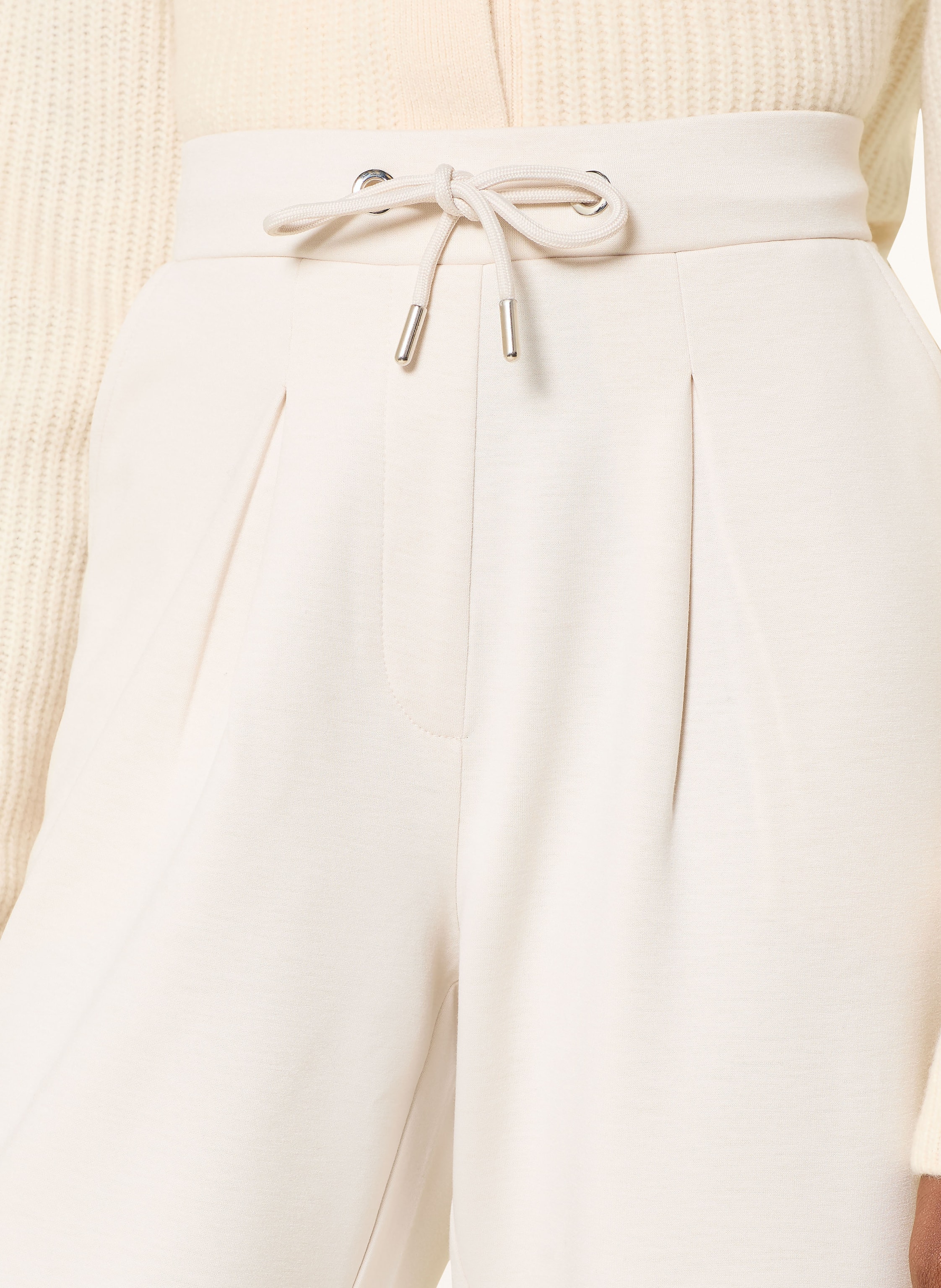 Thumbnail - Monari Jerseyhose Im Jogging-Stil beige