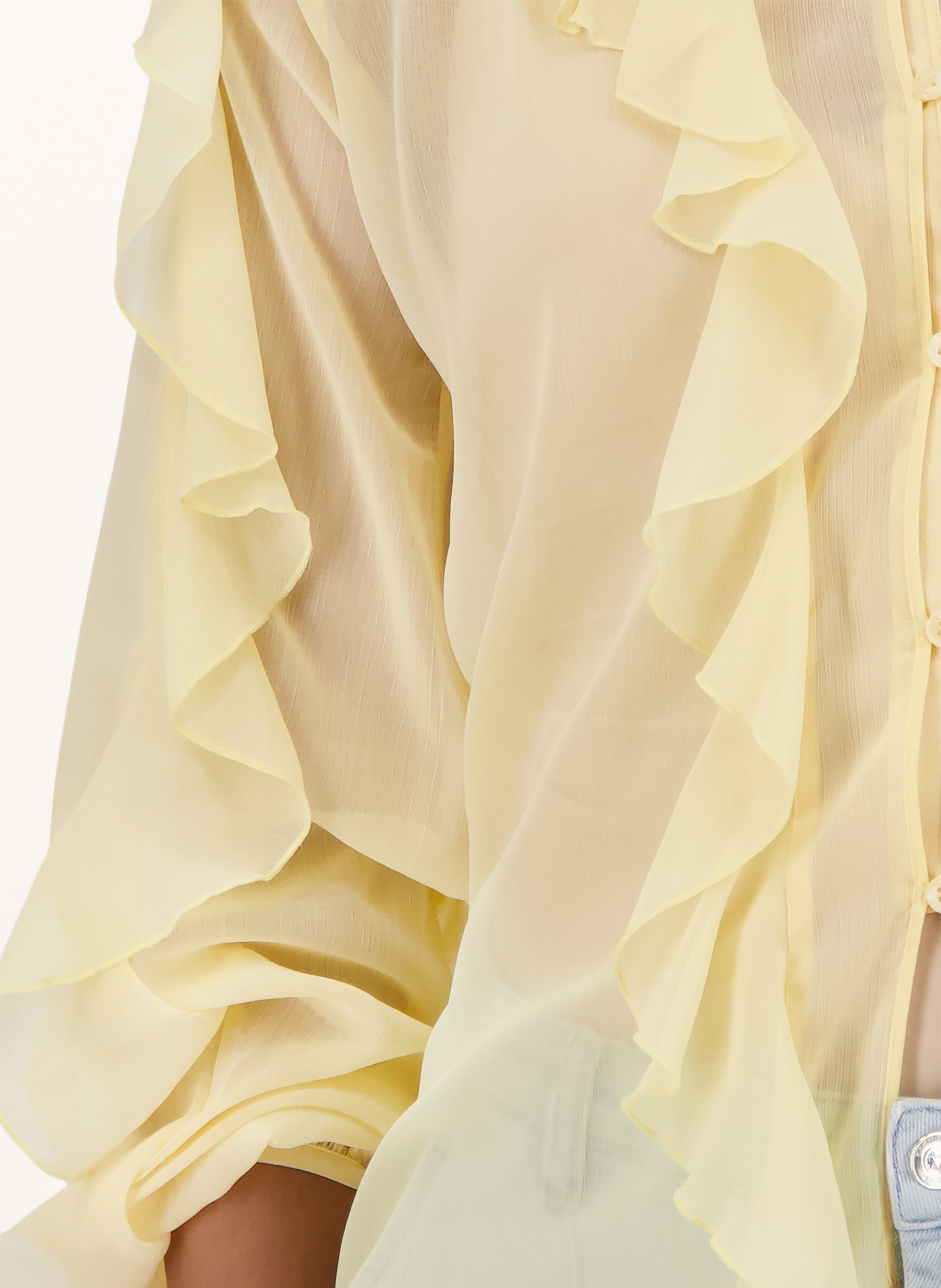 Thumbnail - Monari Bluse Mit Volants gelb