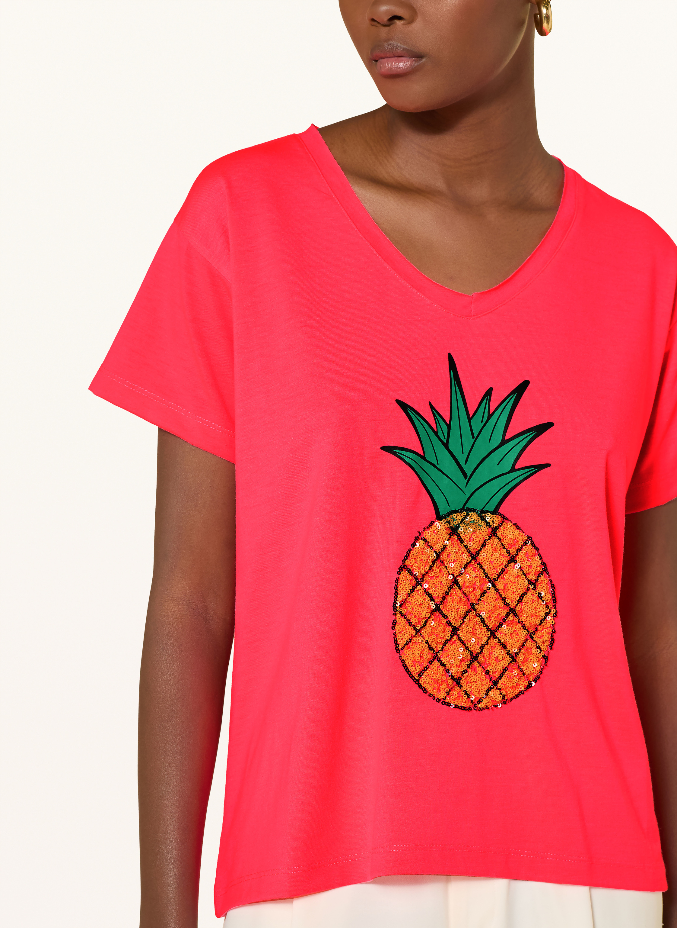 Thumbnail - Miss Goodlife T-Shirt Mit Pailletten pink