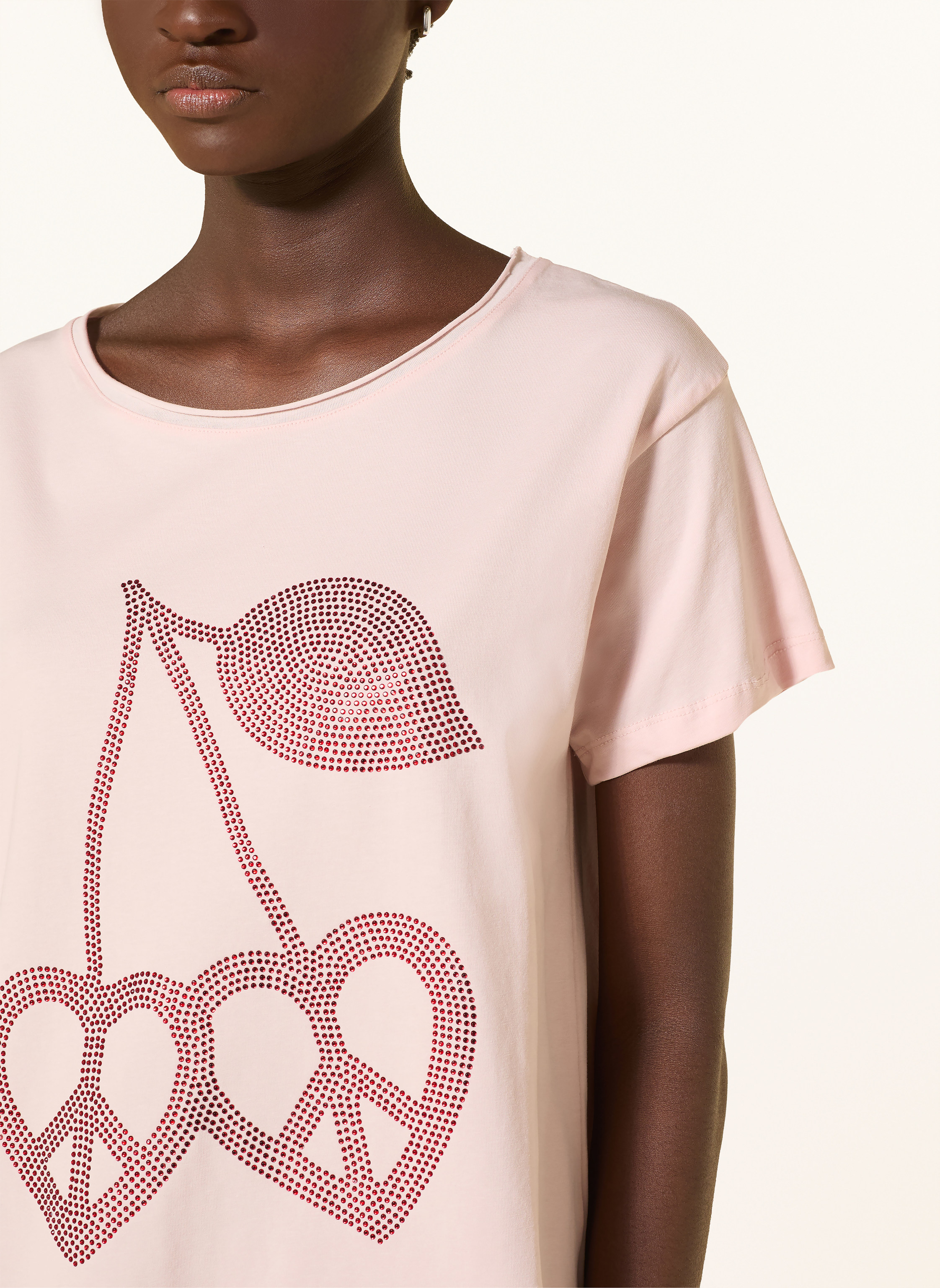Thumbnail - Miss Goodlife T-Shirt Mit Schmucksteinen rosa