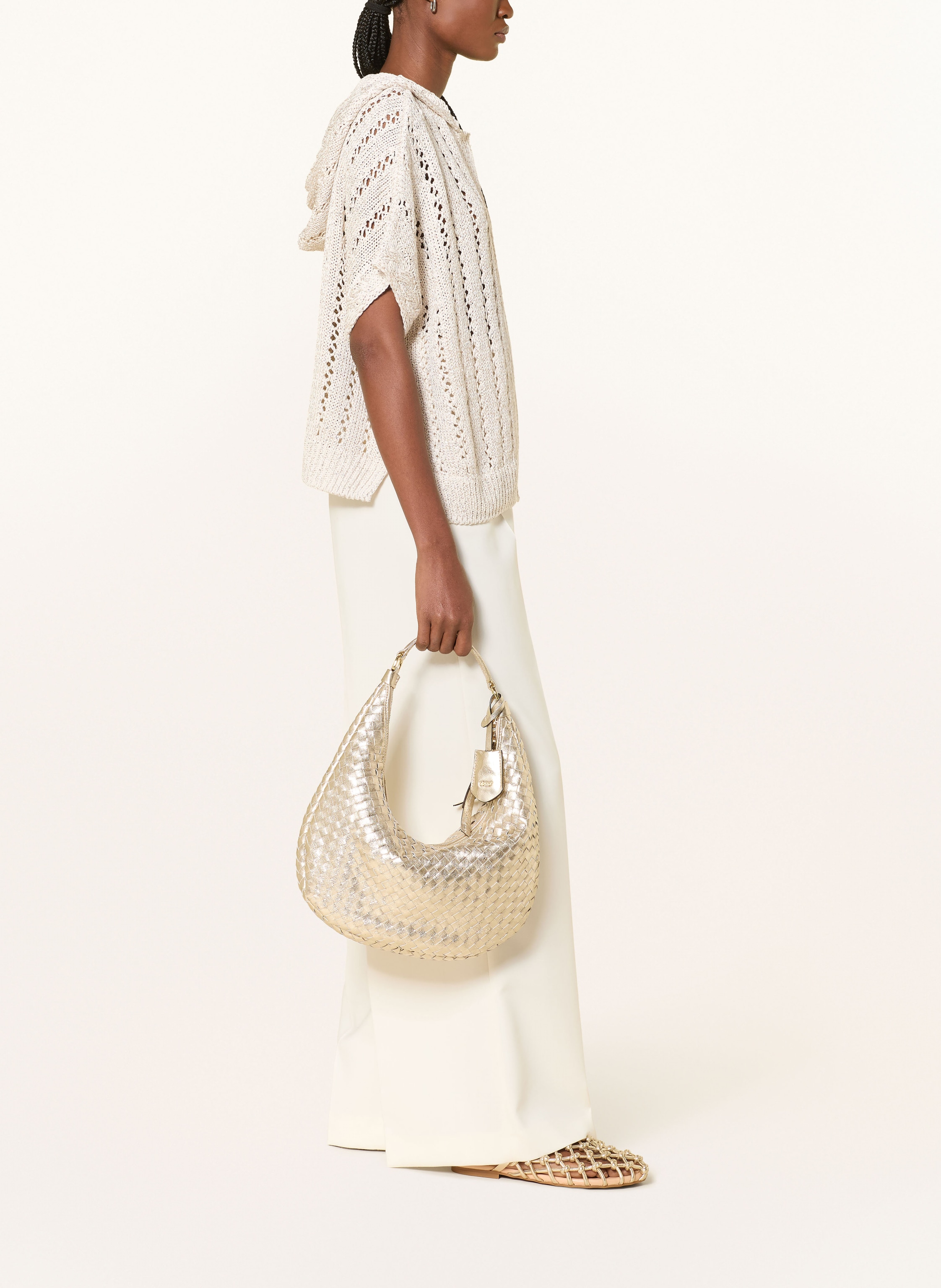 Thumbnail - Monari Strickjacke Mit Pailletten beige