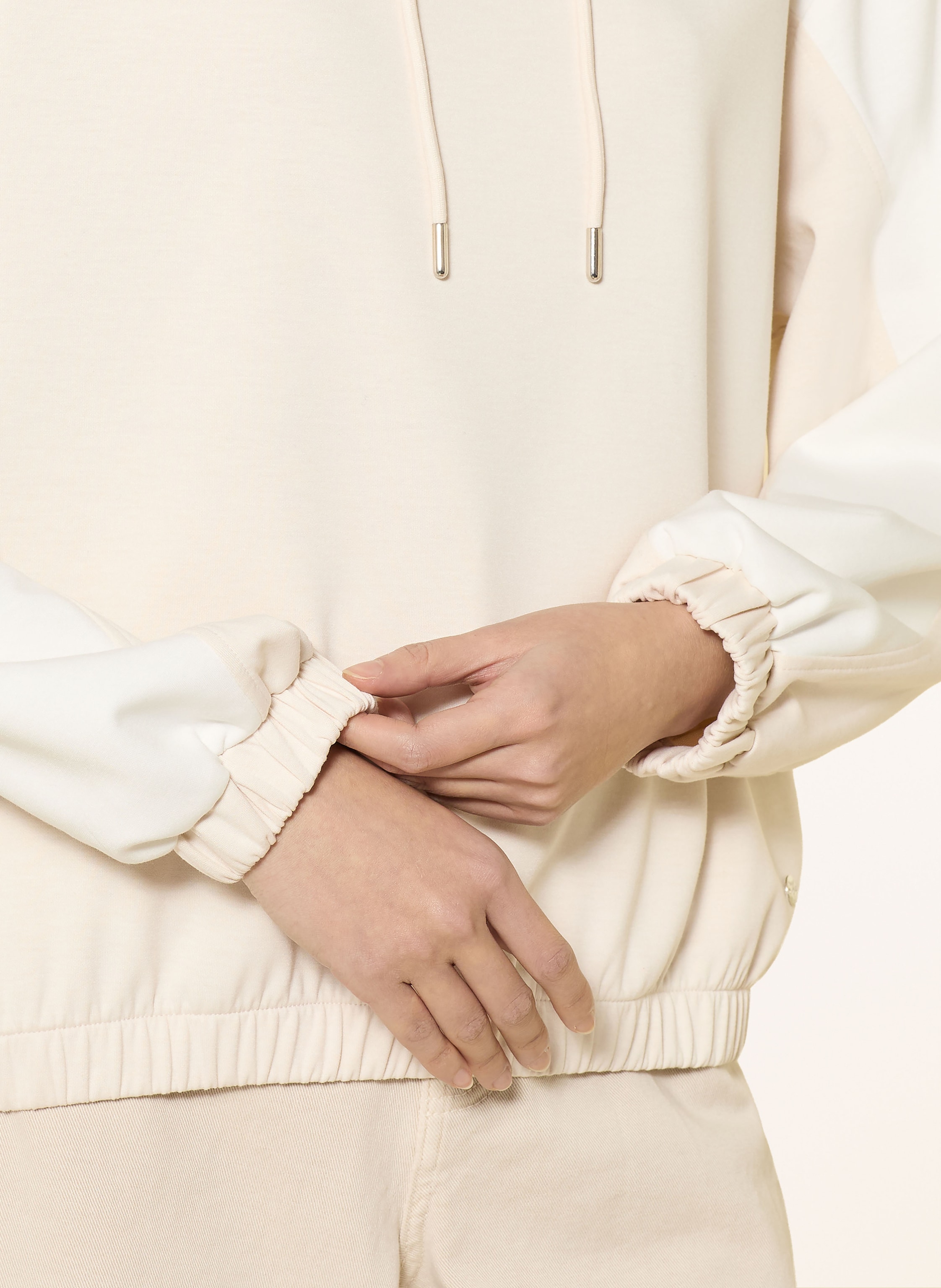 Thumbnail - Monari Hoodie Mit Schmucksteinen beige