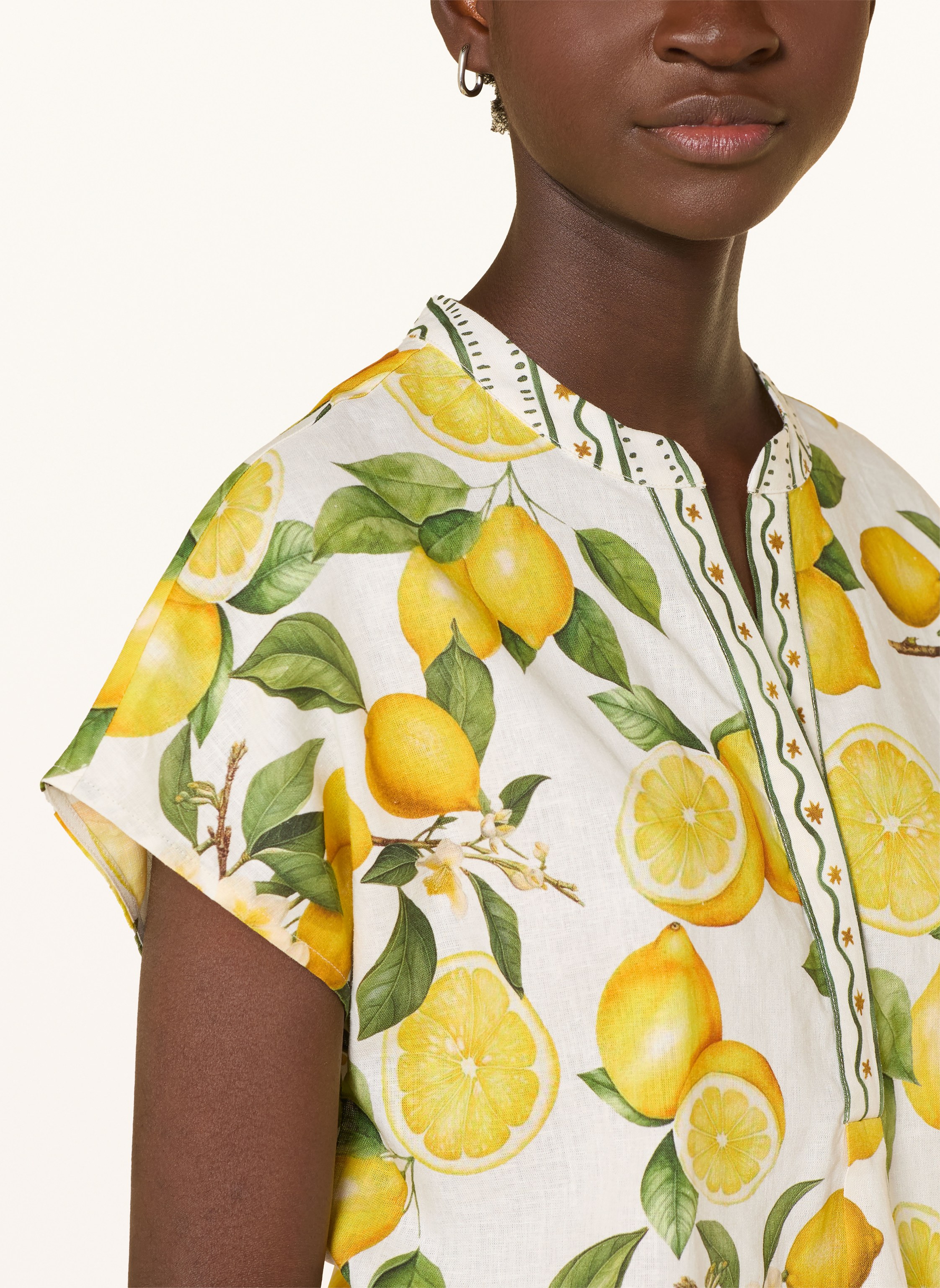 Thumbnail - Darling Harbour Blusenshirt Mit Leinen weiss