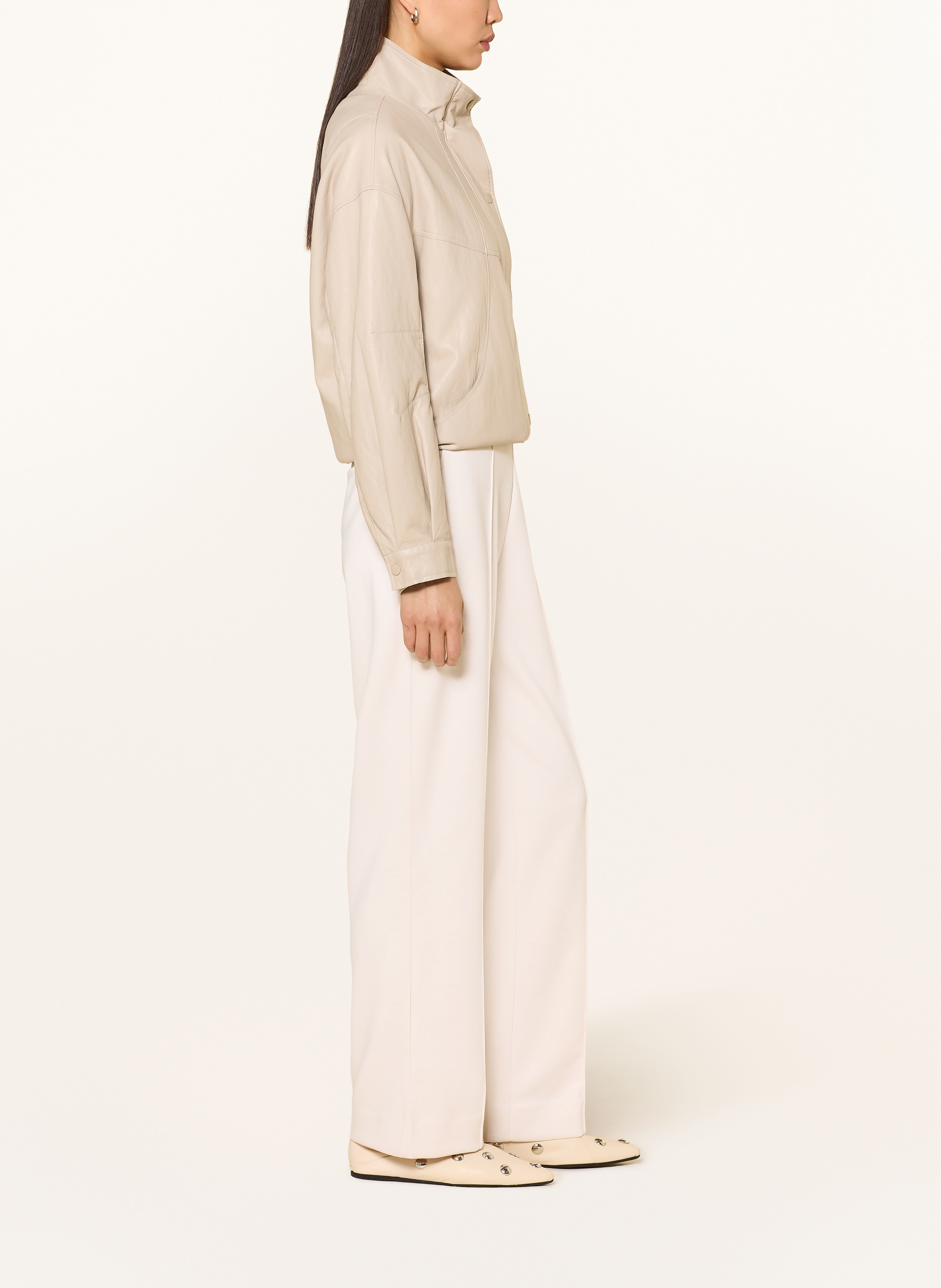 Thumbnail - Monari Jerseyhose Im Jogging-Stil beige