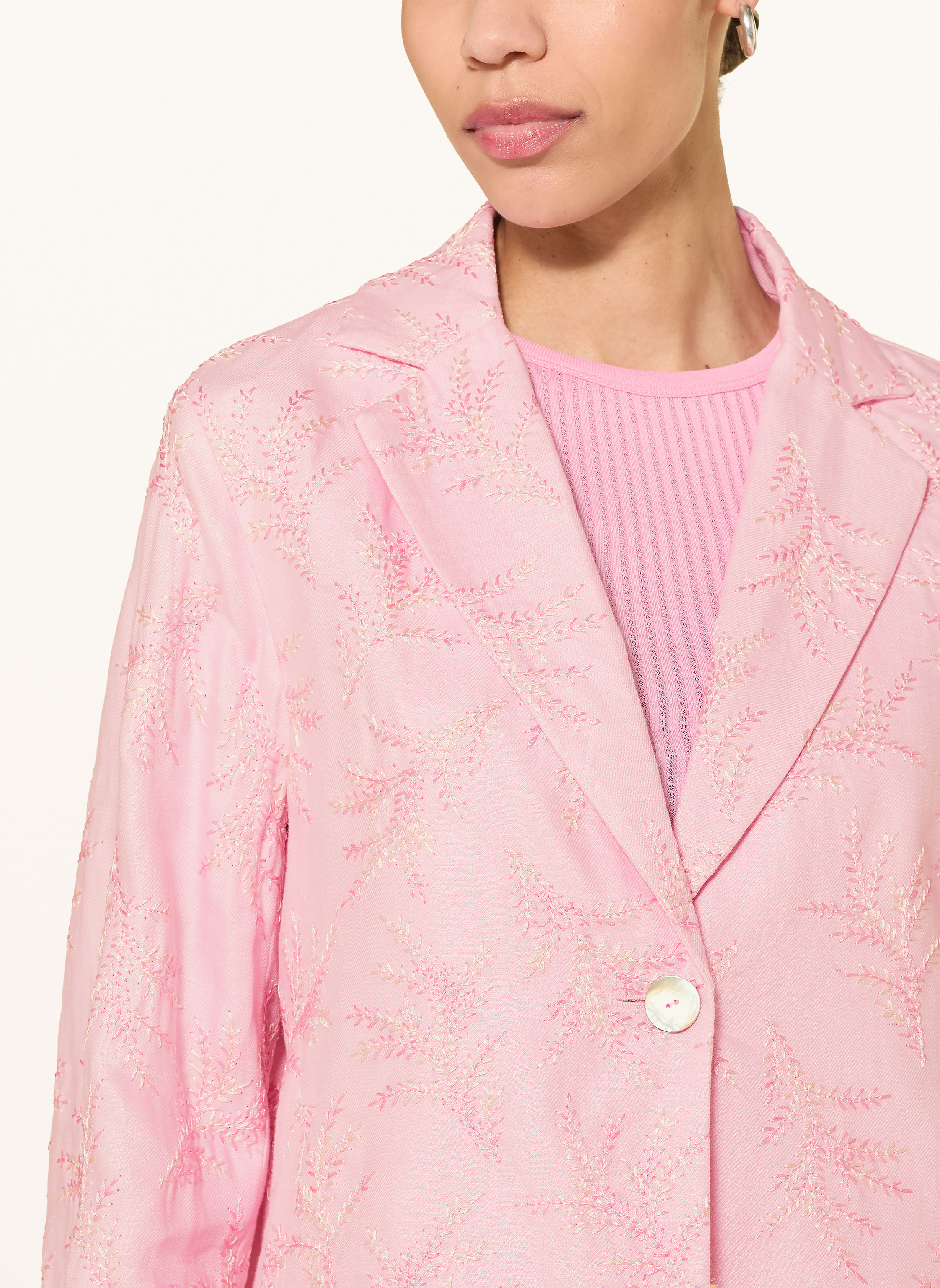 Thumbnail - Lilienfels Blazer Mit Leinen rosa