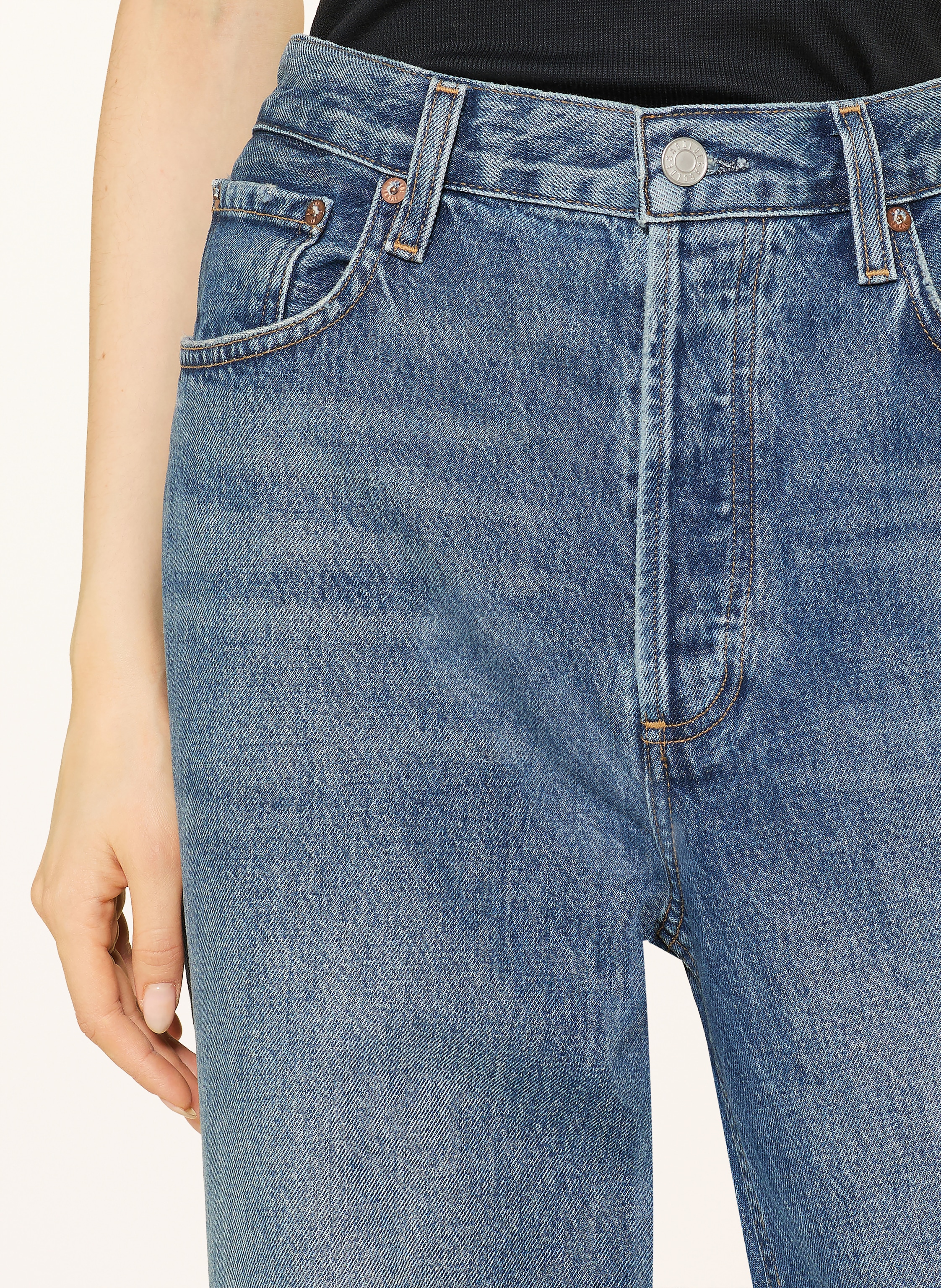 Thumbnail - Agolde Wide Leg Jeans Low Slung Baggy blau