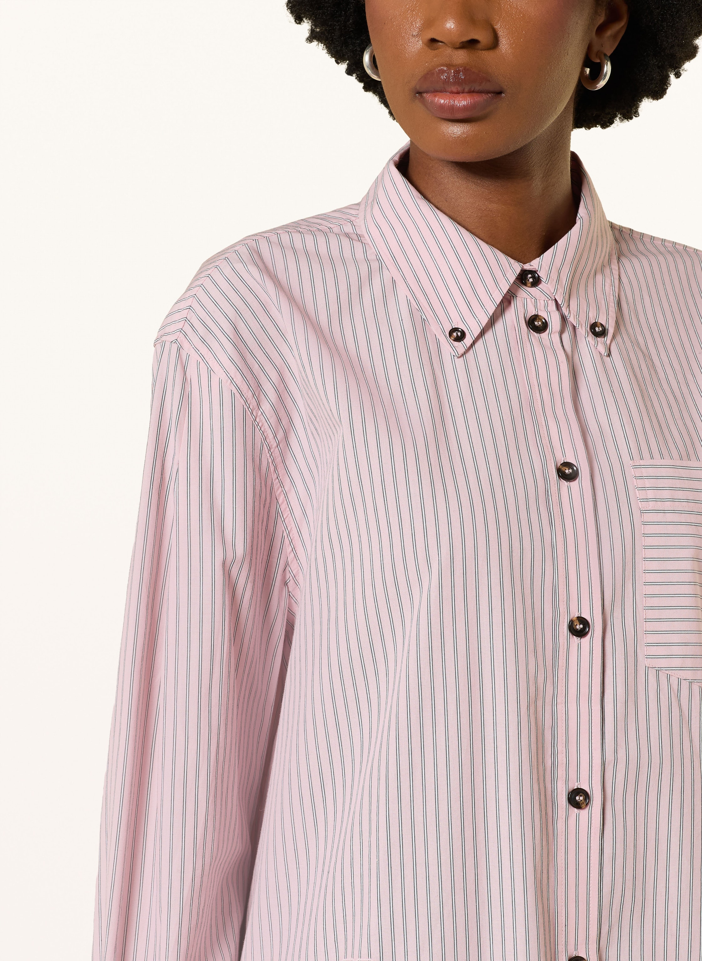 Thumbnail - Ganni Hemdbluse rosa