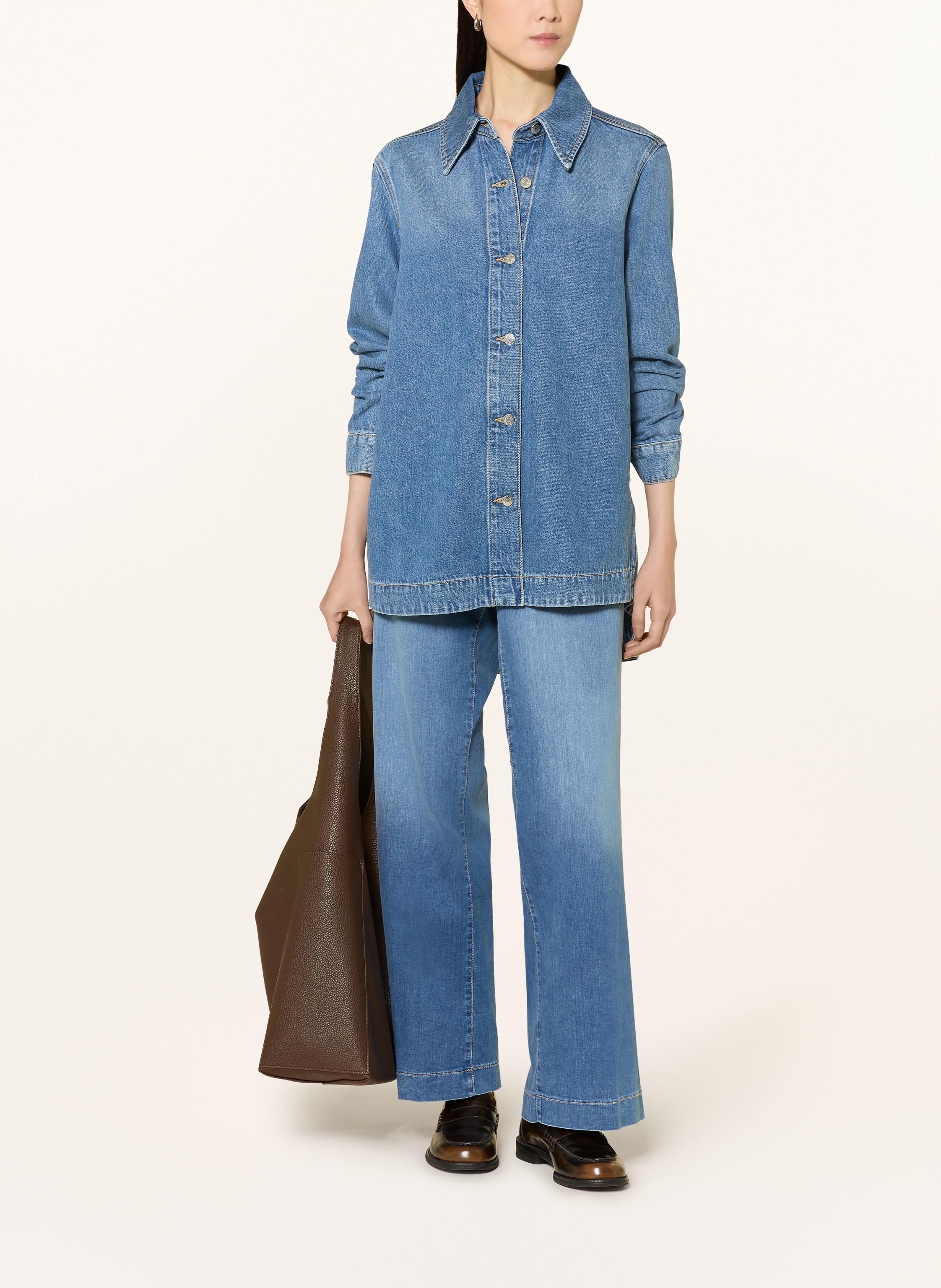 Thumbnail - Marc O'polo Jeansbluse blau