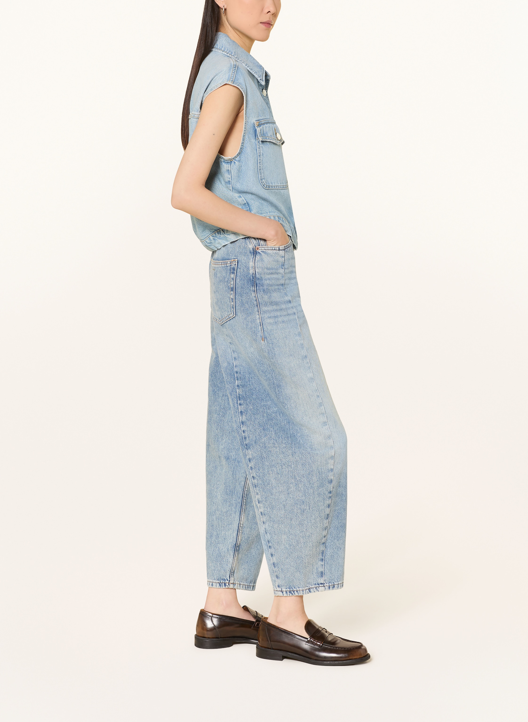 Thumbnail - Marc O'polo Cropped Jeans blau