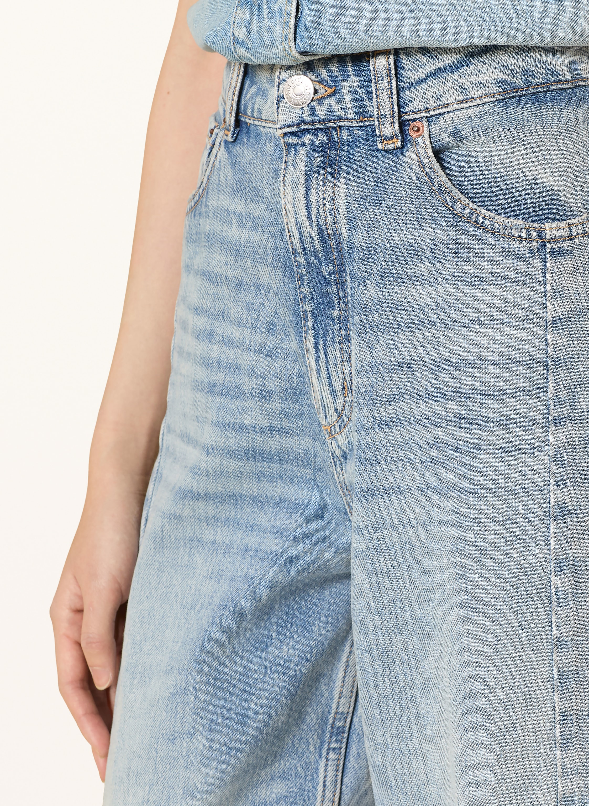 Thumbnail - Marc O'polo Cropped Jeans blau