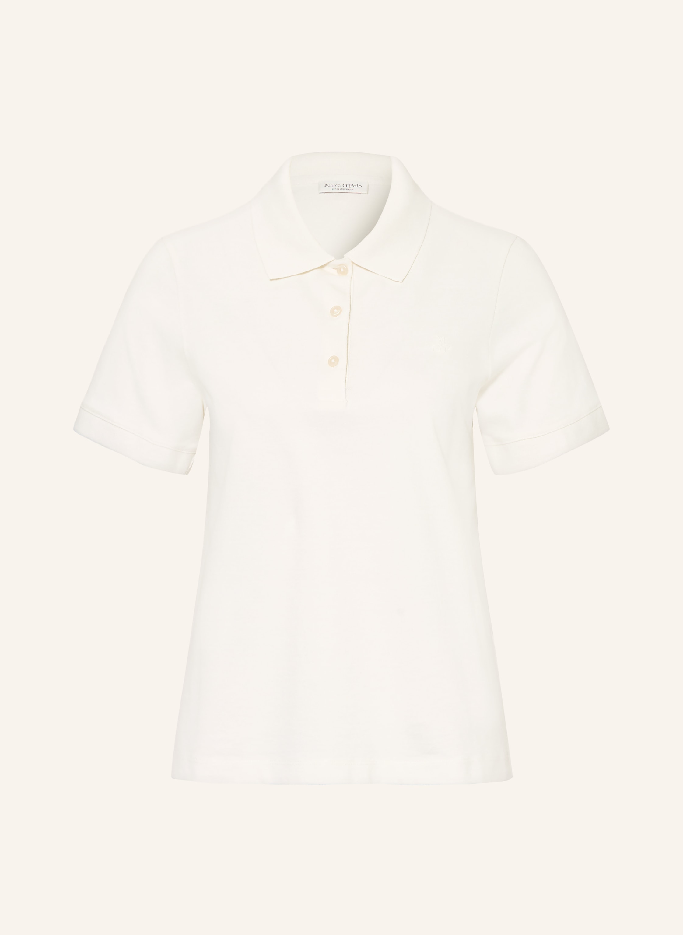 Marc O'polo Strick-Poloshirt weiss