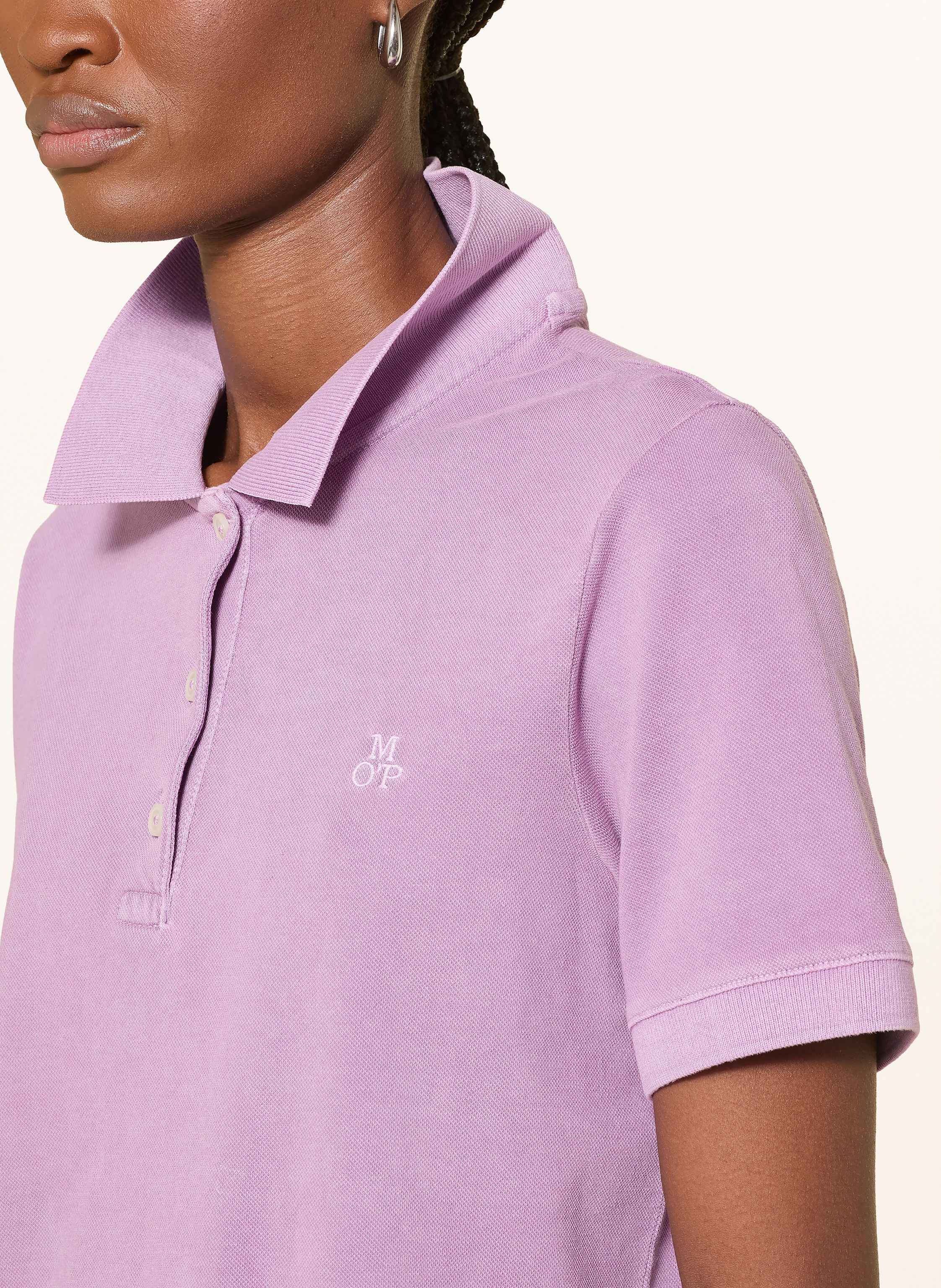 Thumbnail - Marc O'polo Strick-Poloshirt lila