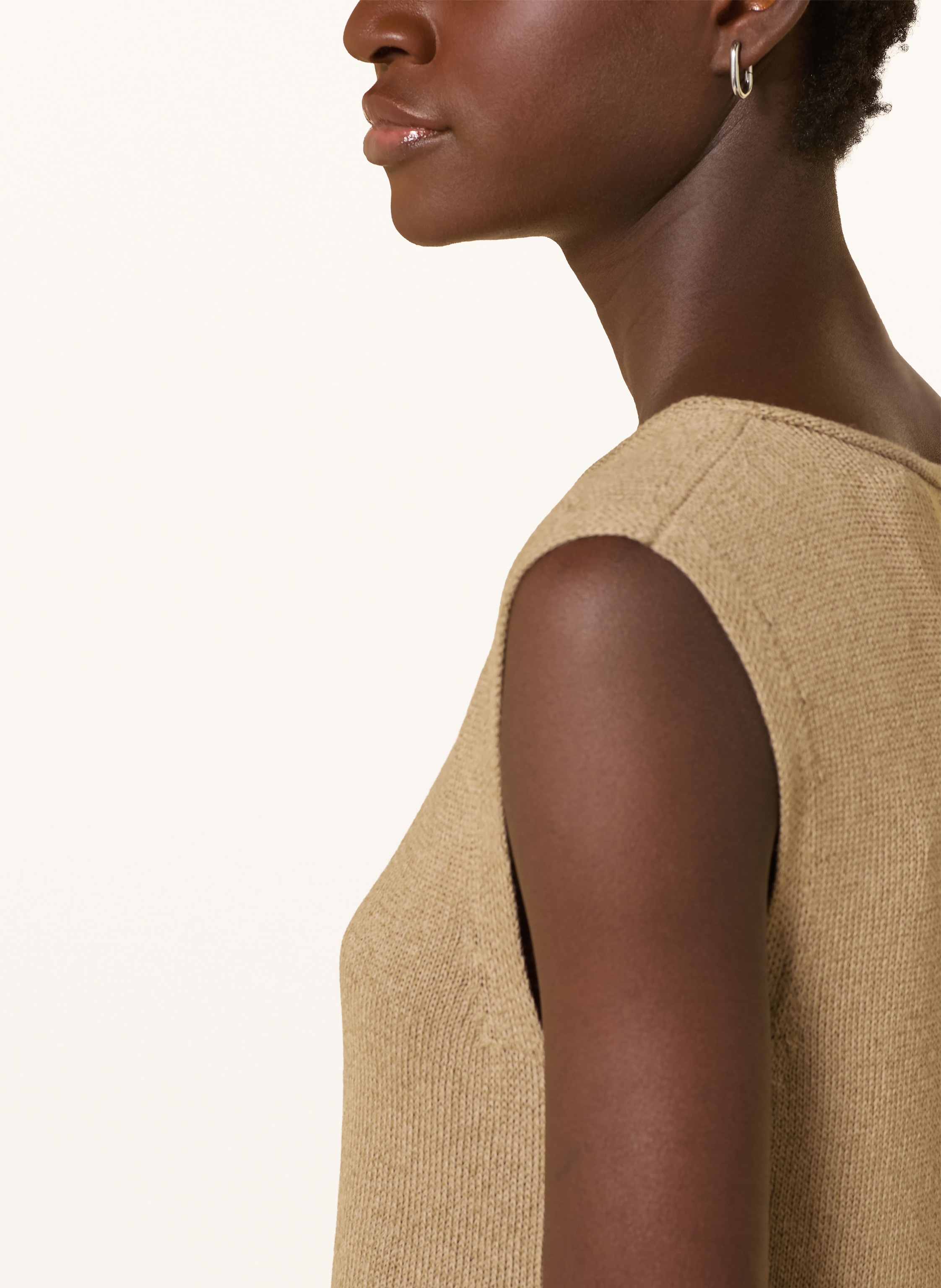 Marc O'polo Strickkleid Mit Leinen beige – Bild 2